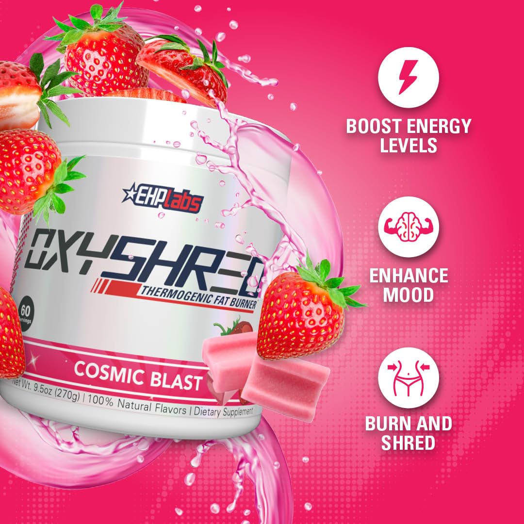 EHPlabs OxyShred Thermogenic Shredding Supplement - Clinically Proven Pre Workout EHP Labs