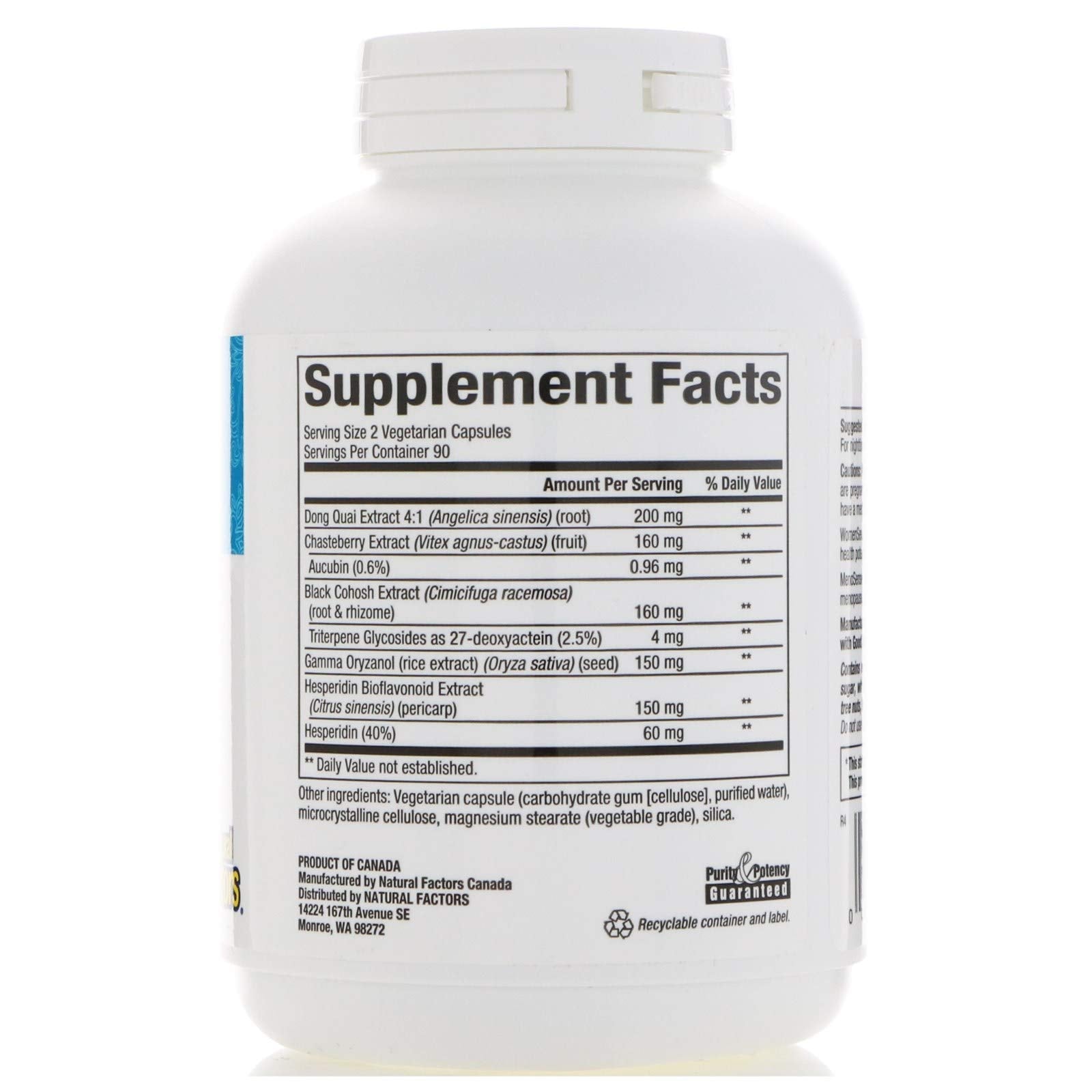 Natural Factors - MenoSense 180 VCAP Natural Factors