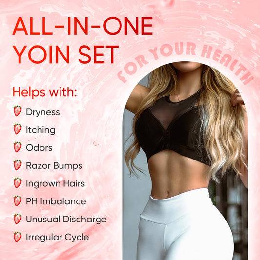 Feminine Wash & Yoni Soap Bar & Yoni Oil for Women pH Balance, Yoni Wash for Vaginal Moisturizing