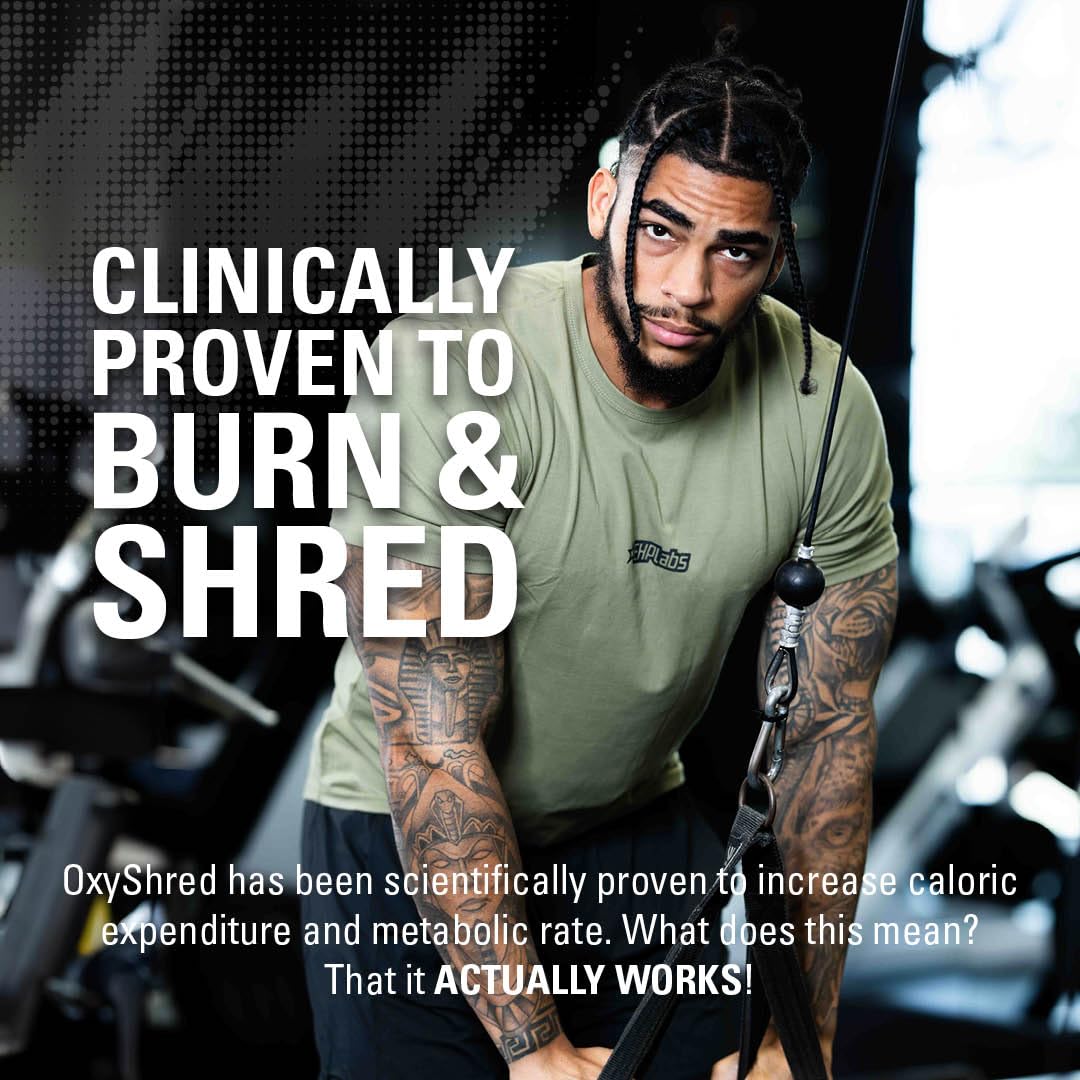 EHPlabs OxyShred Thermogenic Shredding Supplement - Clinically Proven Pre Workout EHP Labs