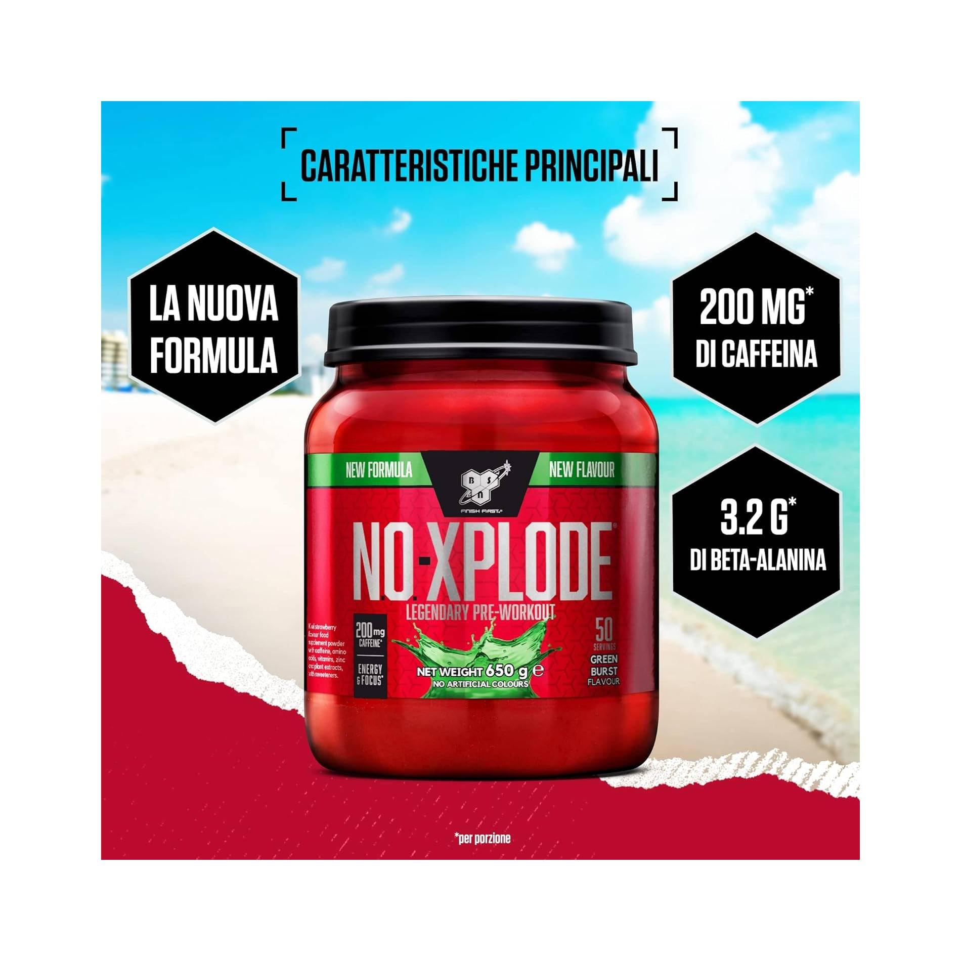 BSN Nutrition N.O.-Xplode Pre Workout Powder Food Supplement, Energy and Focus BSN