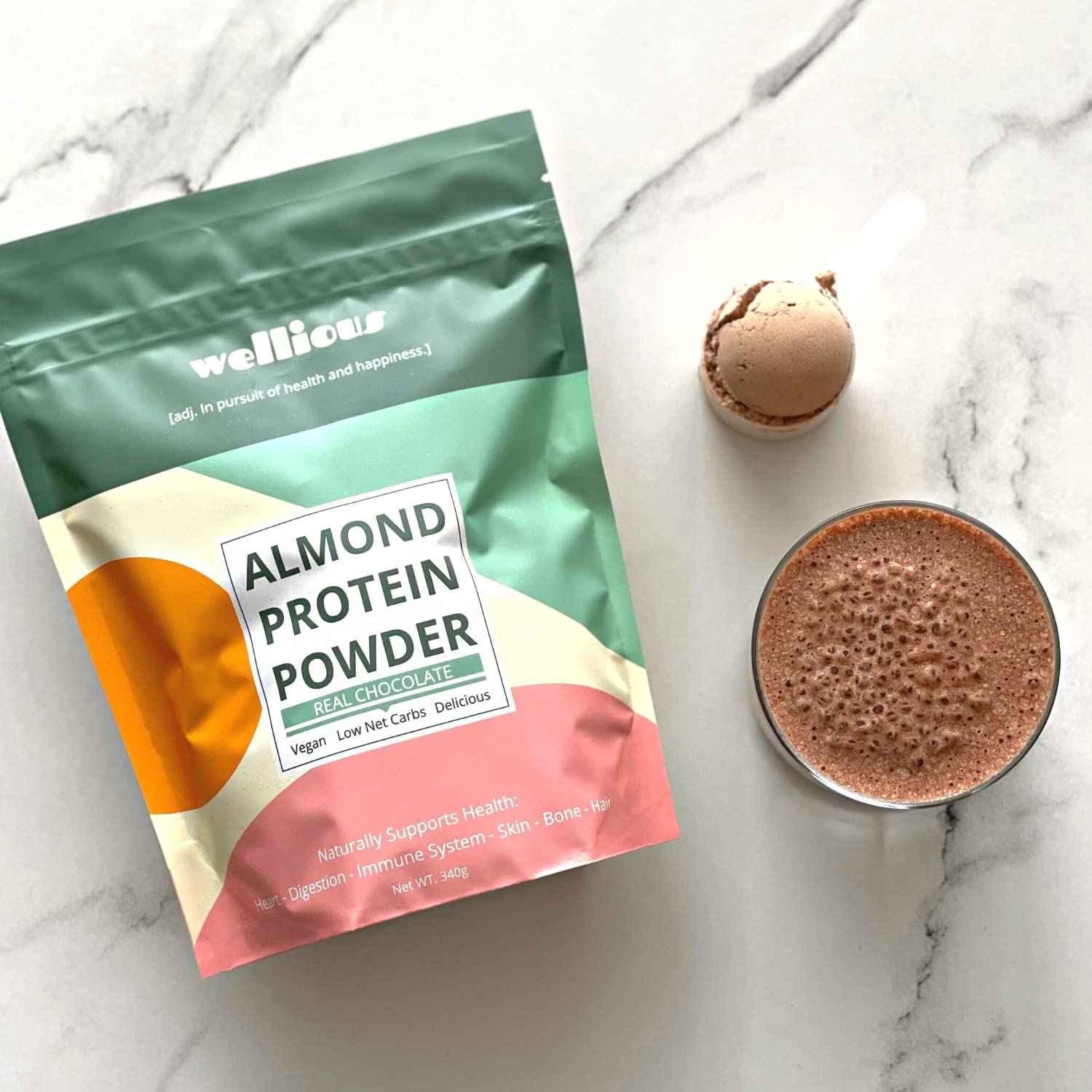 wellious – Clean Vegan Protein Powder – for Gut Health, Plant Based, Keto Friendly, No Sodium wellious