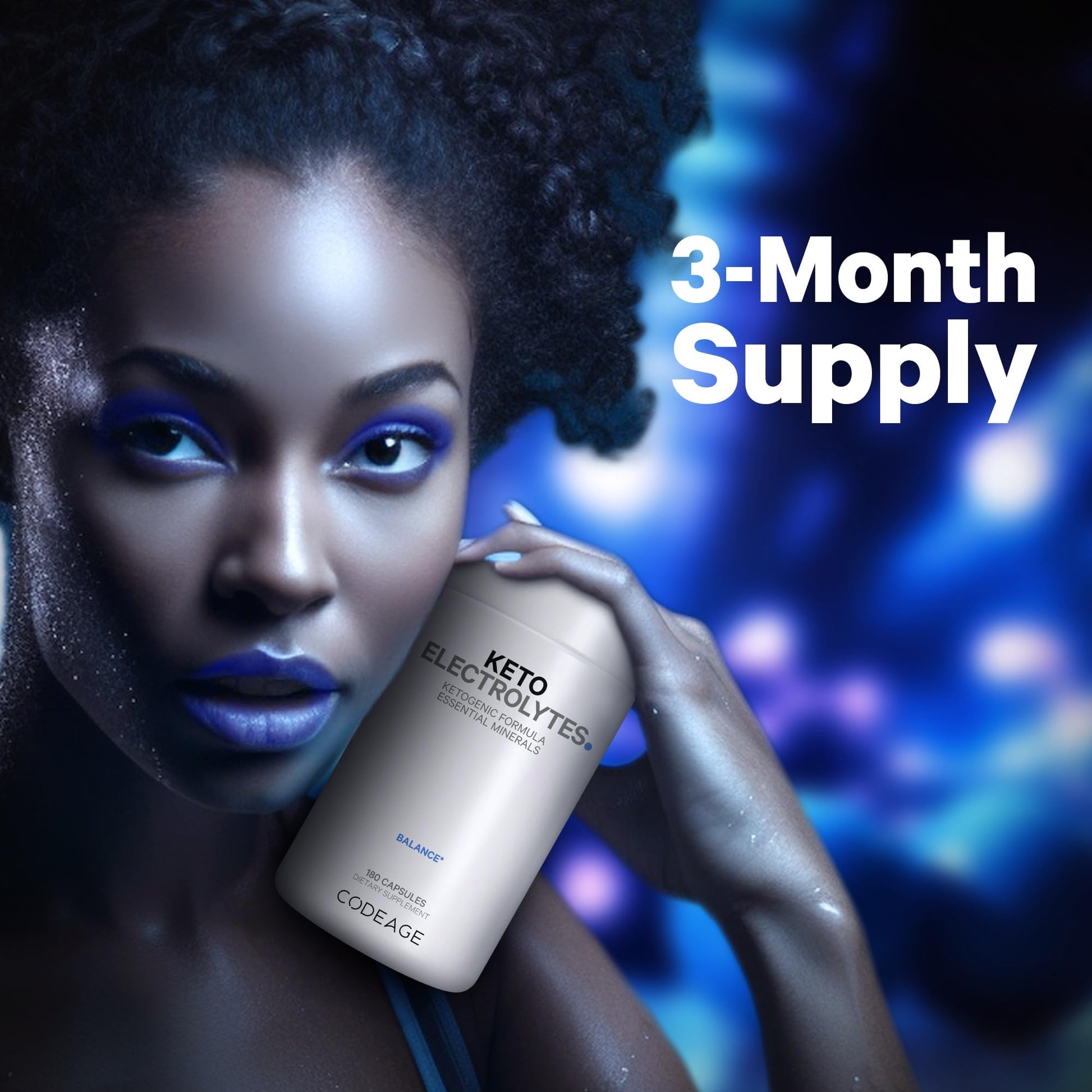 Keto Electrolytes Supplement – Vegan Electrolyte Tablets w Magnesium, Potassium Codeage