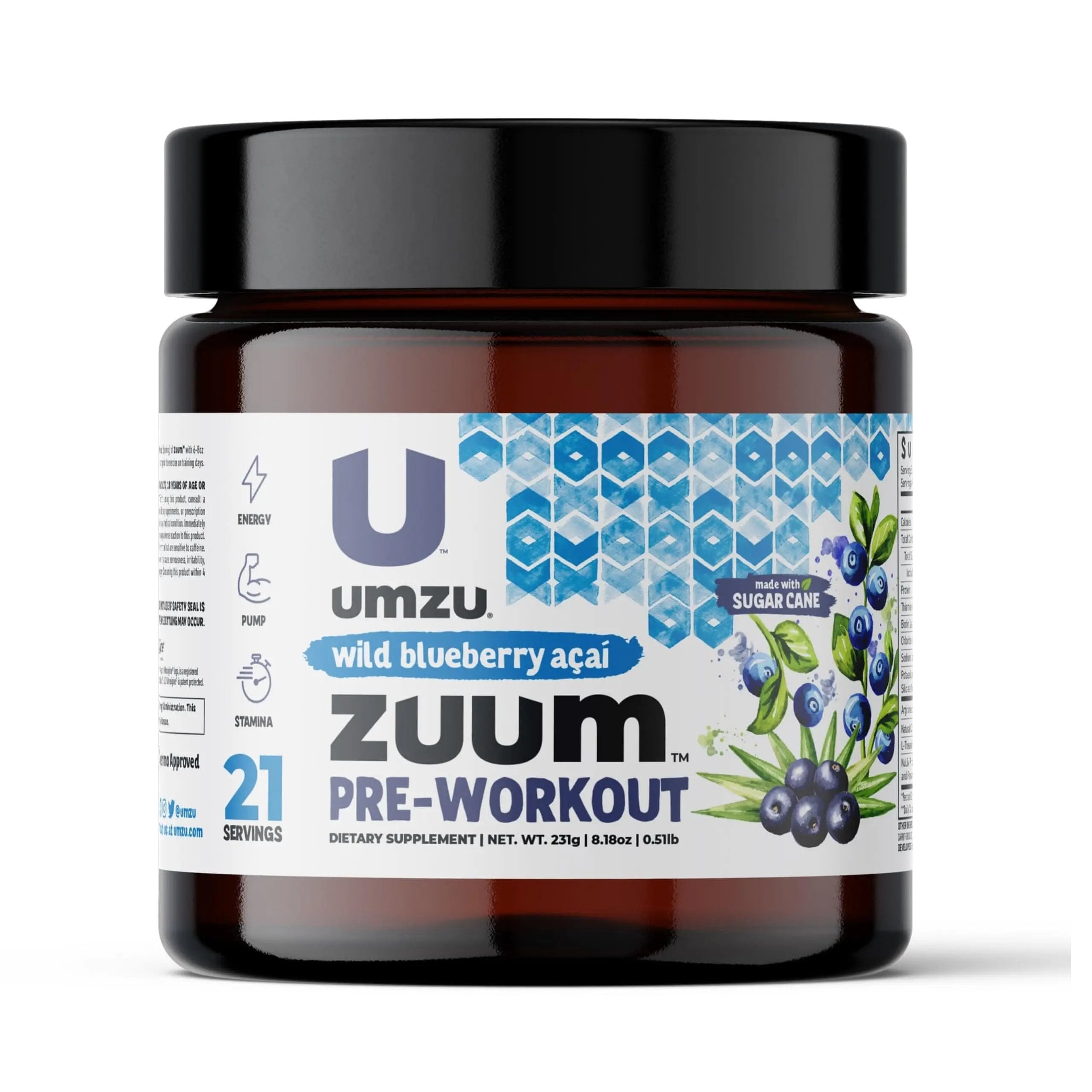 UMZU Zuum Pre-Workout Wild Blueberry Acai