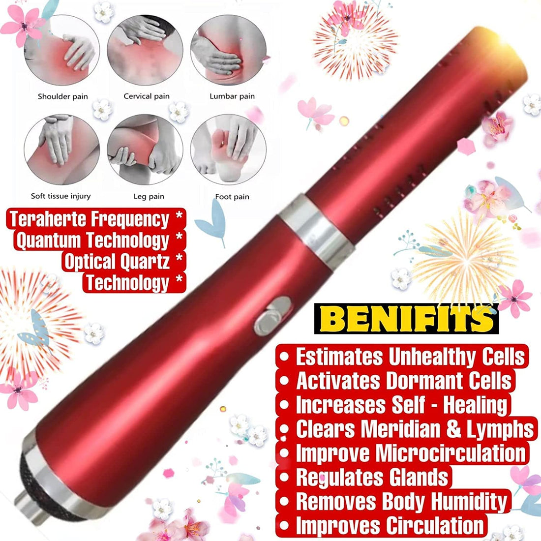 ACS MAT Electric Teracare Tera Heartz Healing Device iTeracare Device 3 in 1 Technology