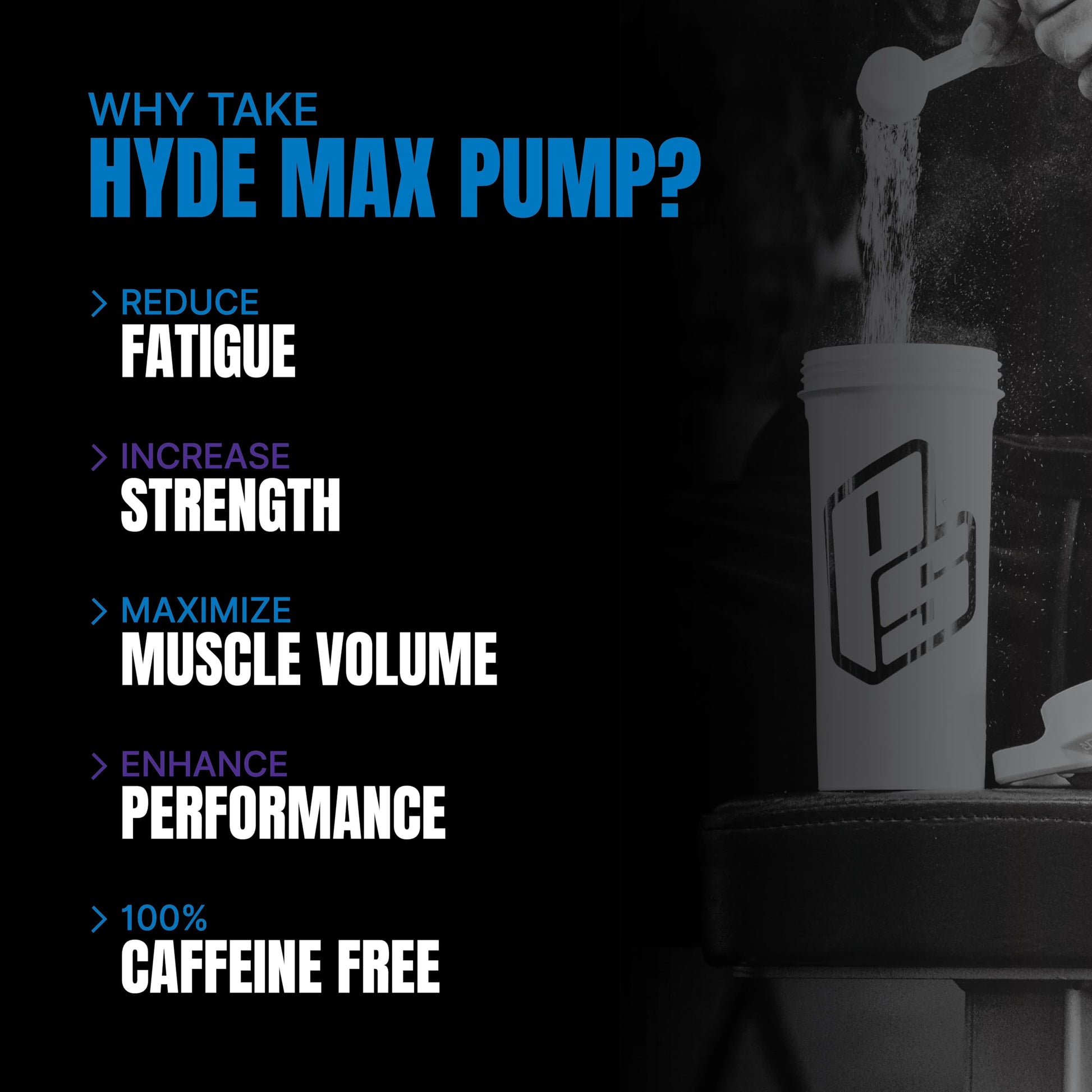 PROSUPPS Hyde Max Pump Pre Workout for Men and Women - Nitric Oxide Supplement PROSUPPS