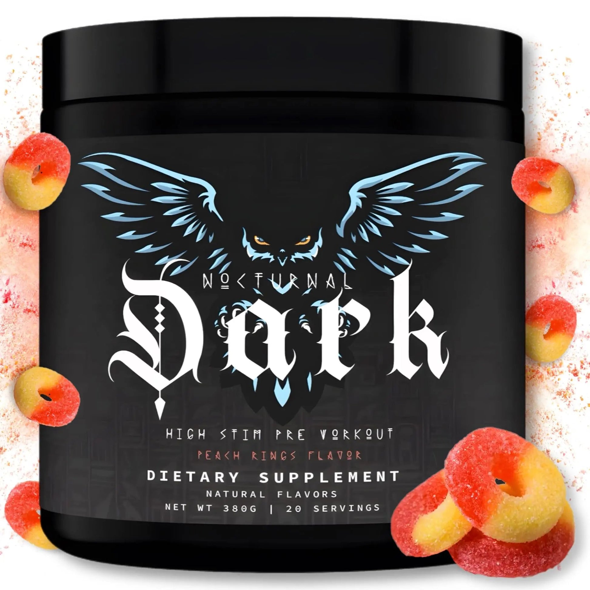 Nocturnal Labz Dark High Stim Pre Workout Powder | Potent Pre-workout Formula for Men