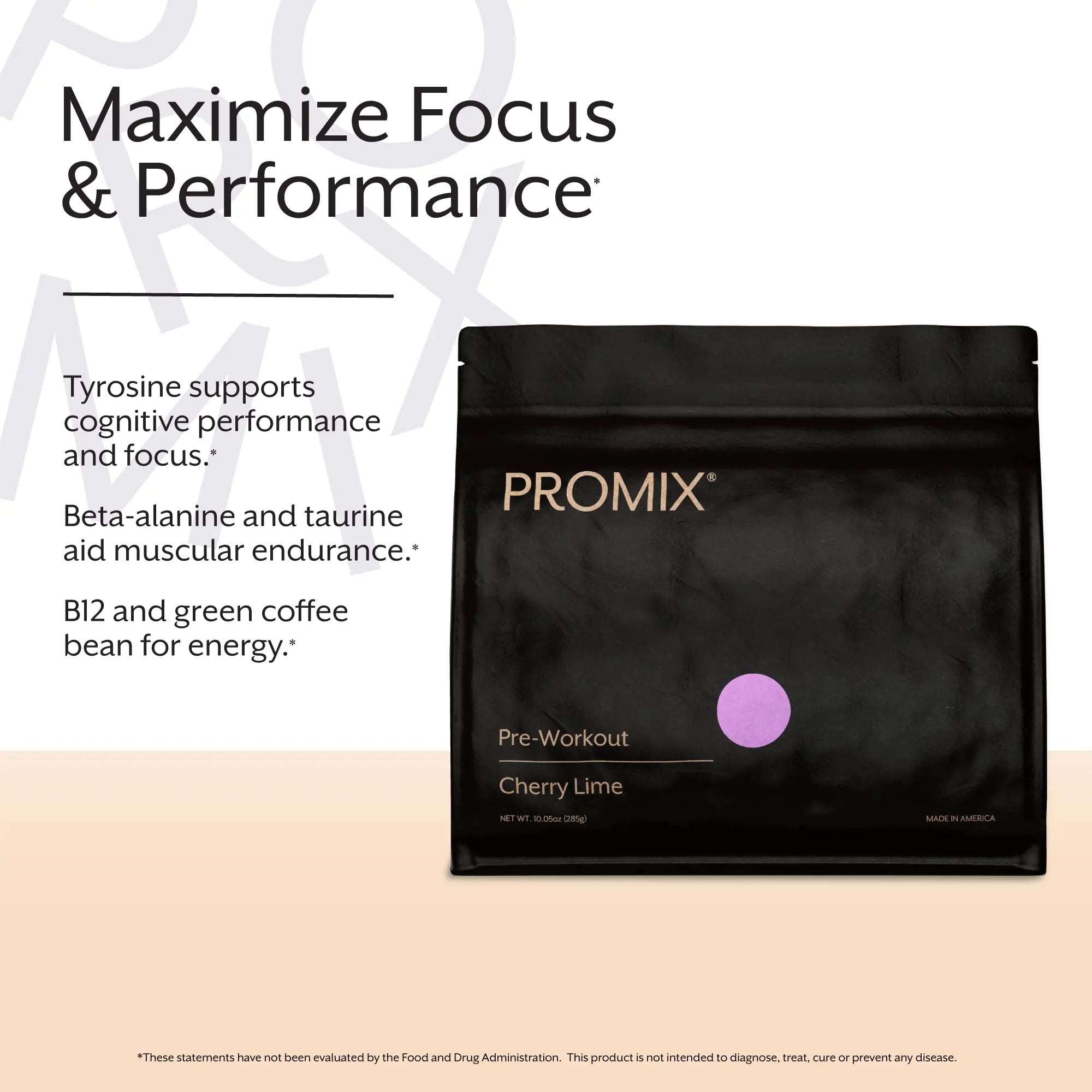 Promix Pre-Workout Powder, Cherry Lime - Maximize Focus & Performance - Helps Muscle ProMix Nutrition