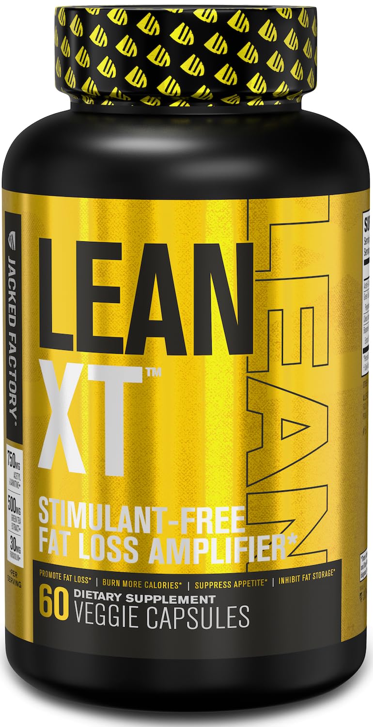 Lean-XT Caffeine Free Fat Burner - Non Stim Weight Loss Supplement, Appetite Suppressant