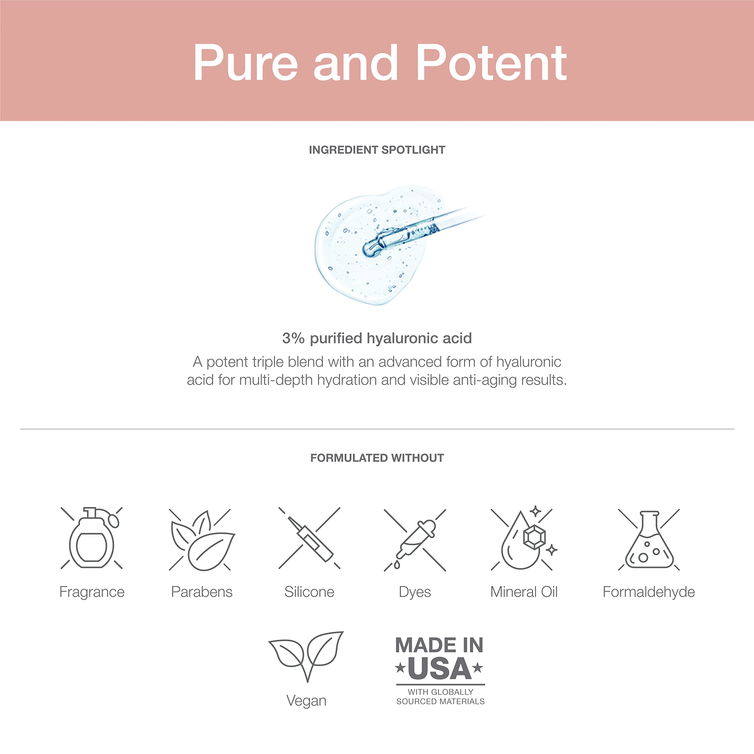 SeroVital Beauty TriHydrate Concentrate - 3% Hyaluronic Acid - 3 Forms - Anti Aging Serovital