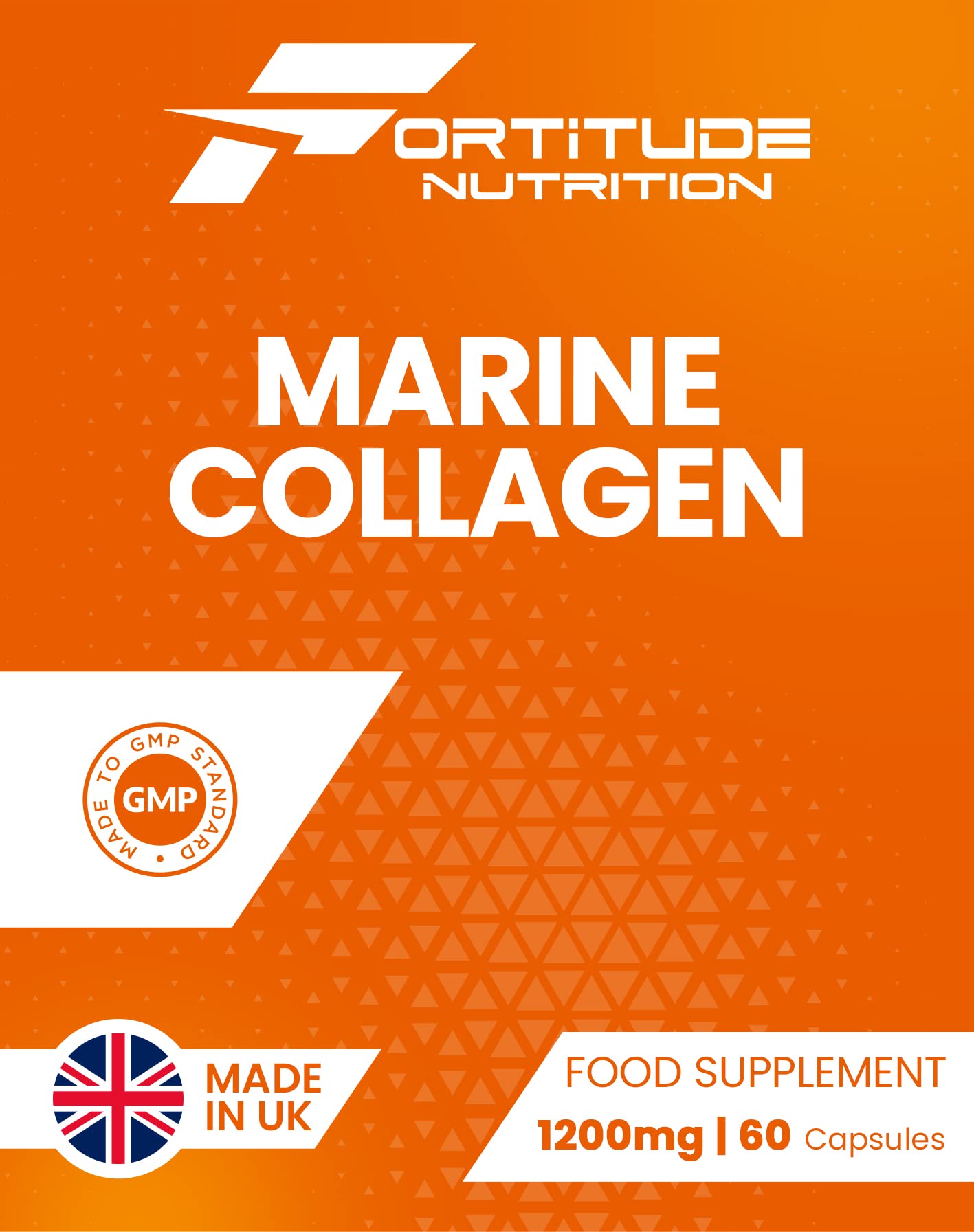 Marine Collagen Capsules | Hydrolyzed Marine Collagen with Vitamin C | High Strength Collagen Fortitude Nutrition