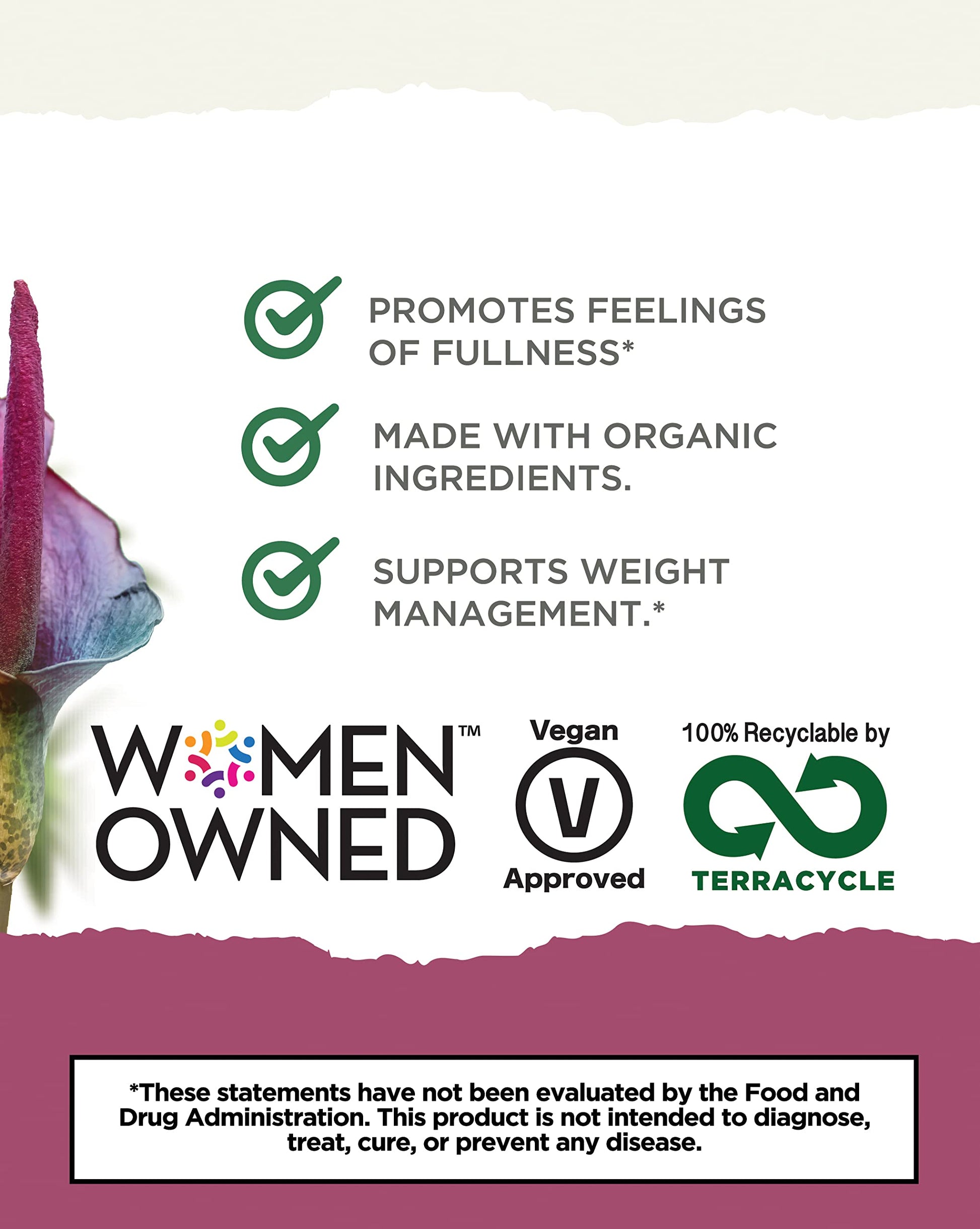 LEMONKIND Organic Zero Calorie Control - Healthy Supplement for Controling Snacking LEMONKIND