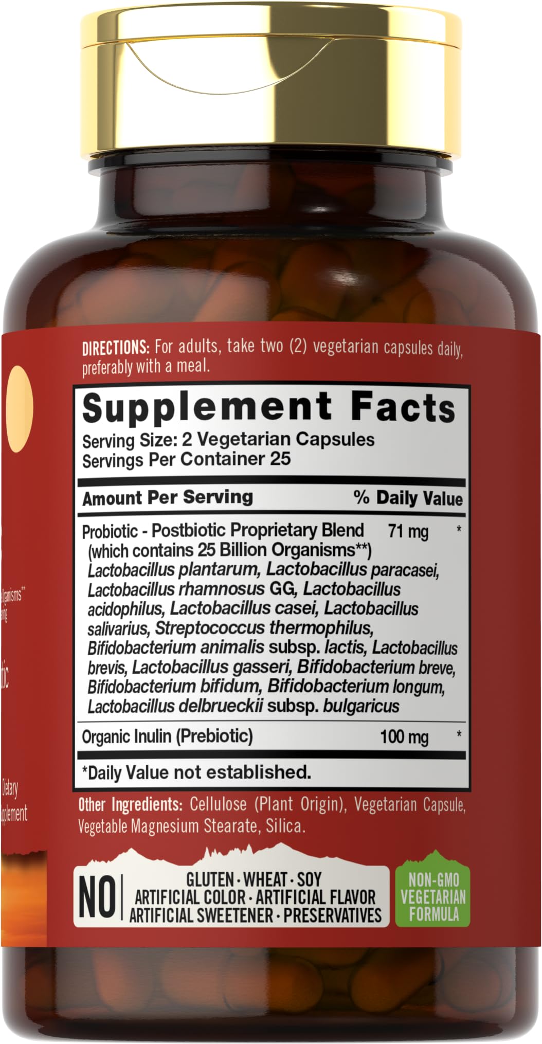 Carlyle Prebiotic, Probiotic & Postbiotic | 25 Billion CFU | 60 Powder Pills | Men and Women Carlyle