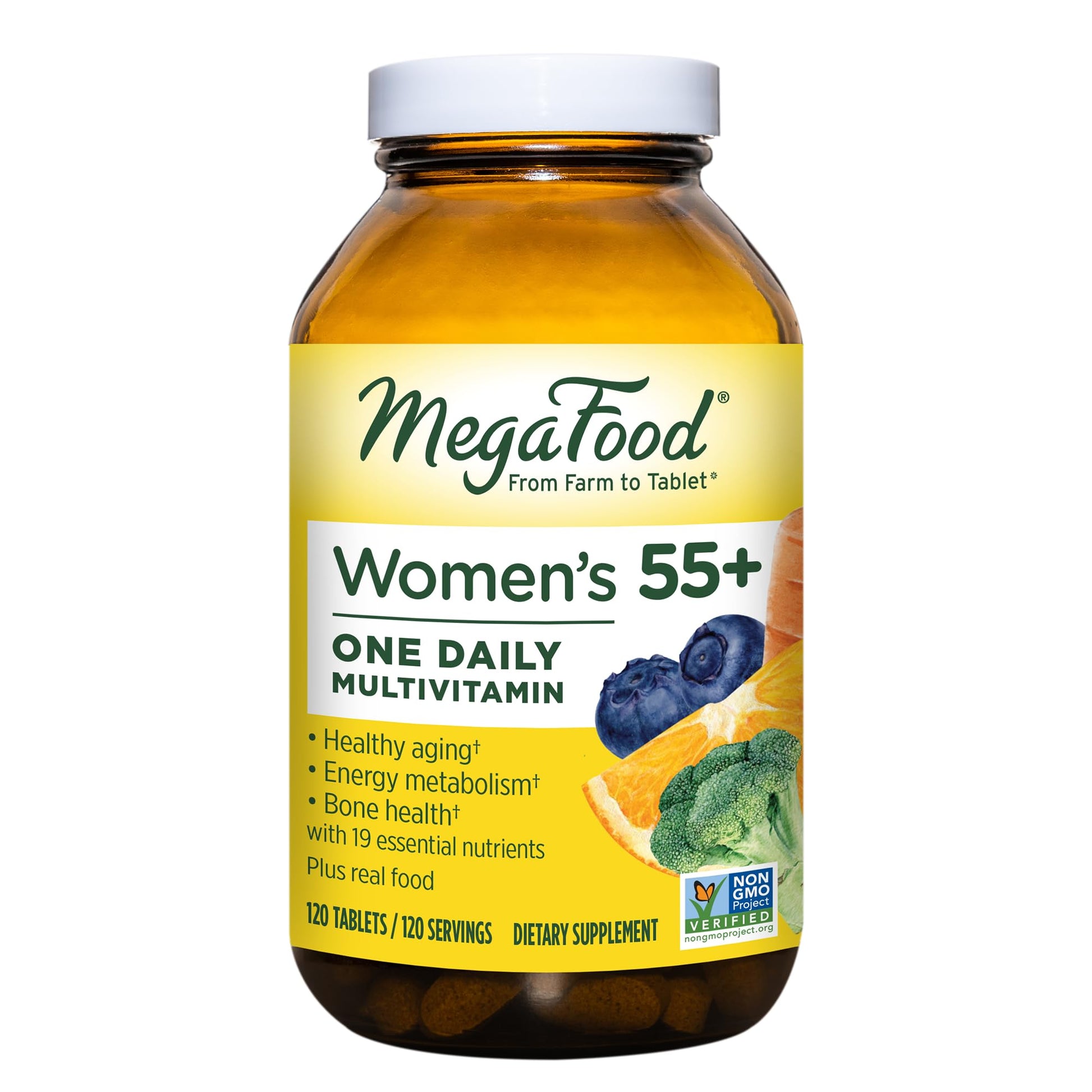 MegaFood Women's 55+ One Daily Multivitamin for Women with Vitamin A, Vitamin C