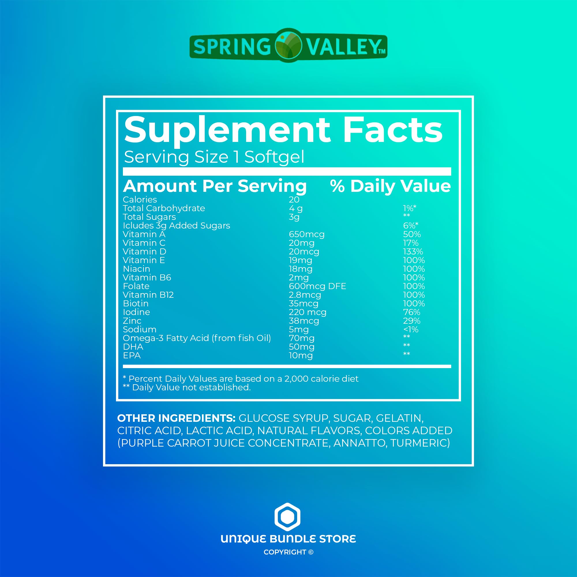 Spring Valley, Prenatal Vitamins Gummies, 90 Count with DHA and Folic Acid