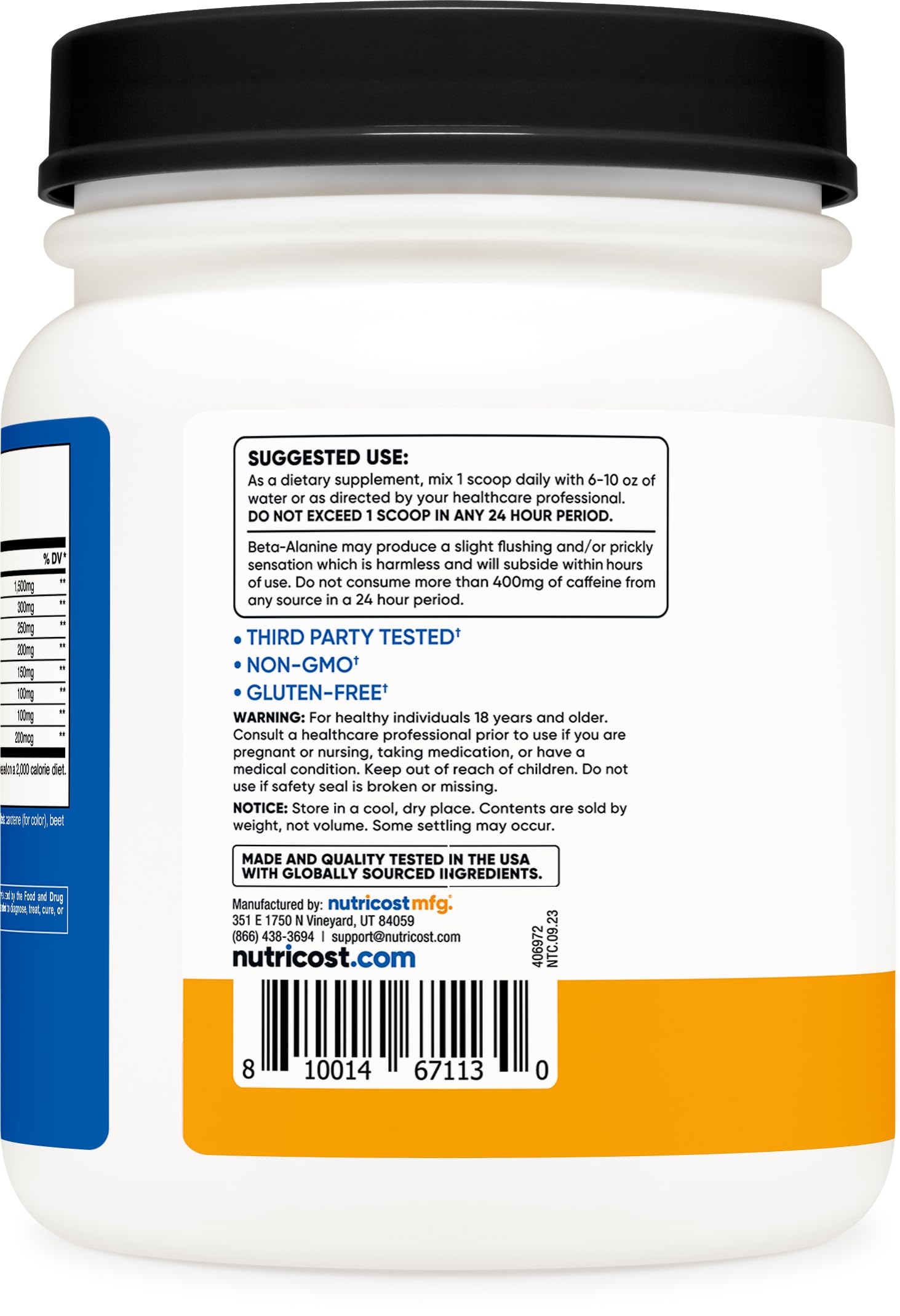 Nutricost Pre-X Xtreme PreWorkout Powder Complex, Peach Mango, 60 Servings, Vegetarian Nutricost