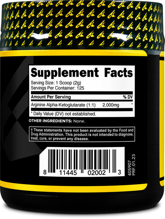PrimaForce AAKG Arginine Powder, 250 grams (L-Arginine and Alpha-Ketoglutarate Acid)