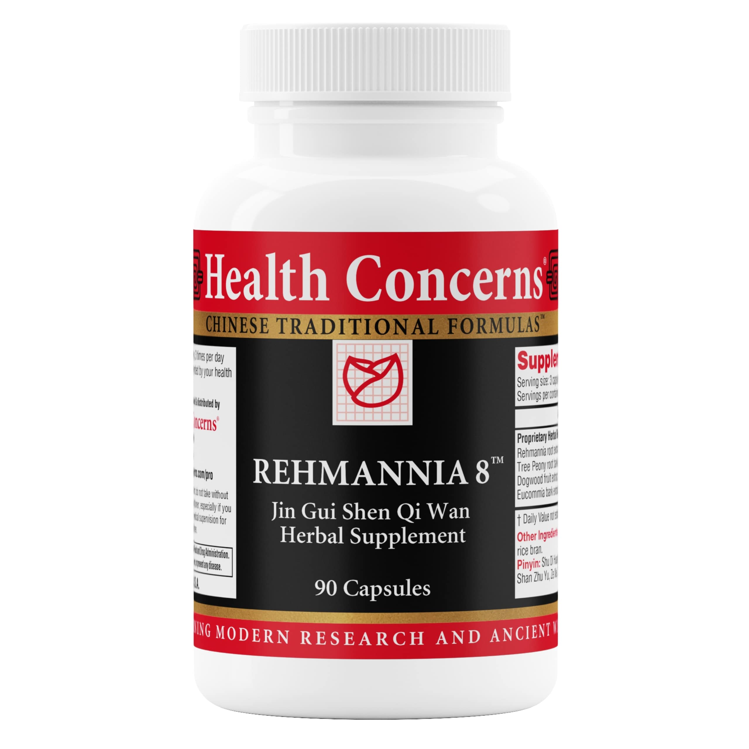 Health Concerns Rehmannia 8 - Back Discomfort & Urinary Tract Health for Women & Men