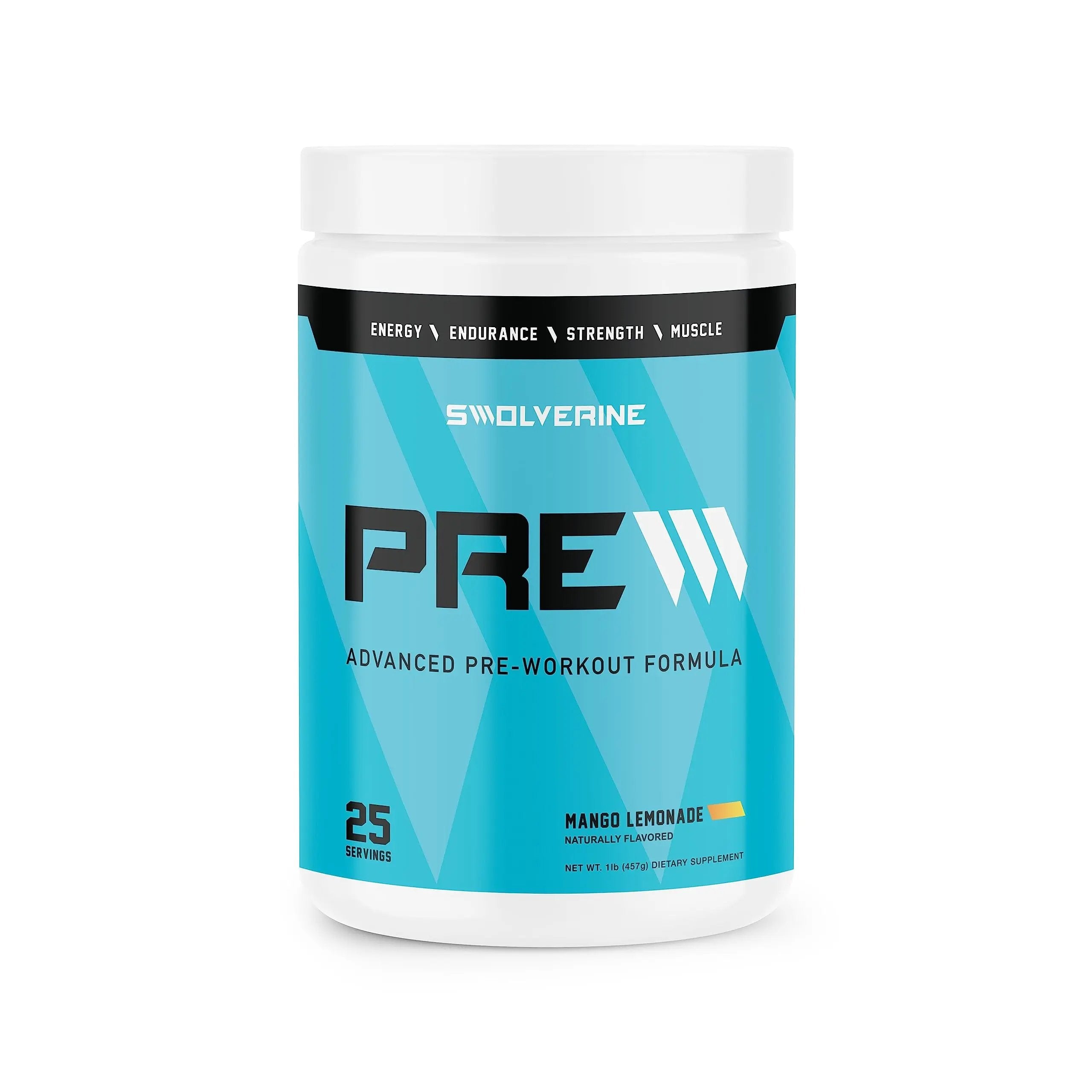 Swolverine PRE-Workout | Citrulline Malate, Carnosyn Beta Alanine, Carnitine, Ginseng