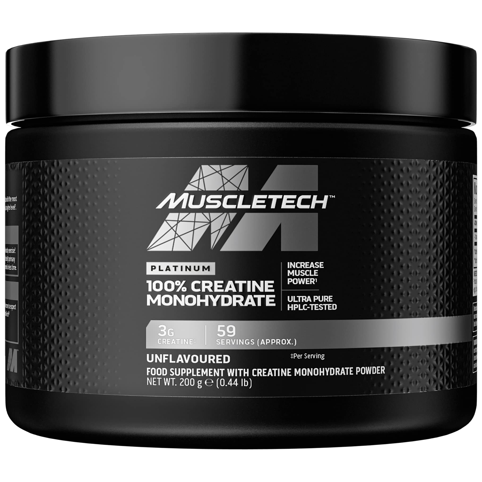 MuscleTech Platinum 100% Creatine Monohydrate Powder, Pure Creatine, Increase
