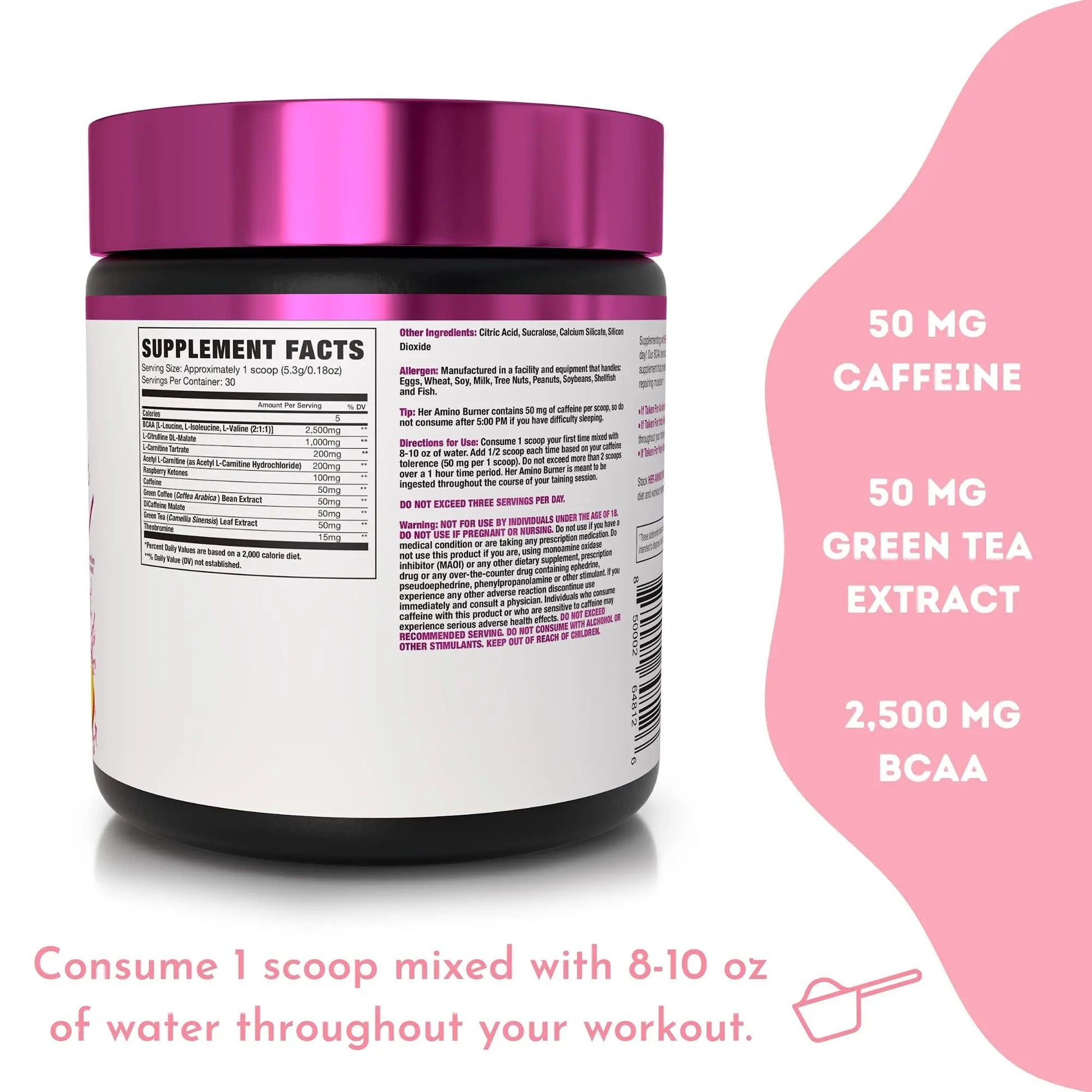 NLA for Her Pre/Intra Workout Stack (Includes Her Thermogenic Amino Georgia Peach and Uplift Pre Workout Raspberry Lemonade)