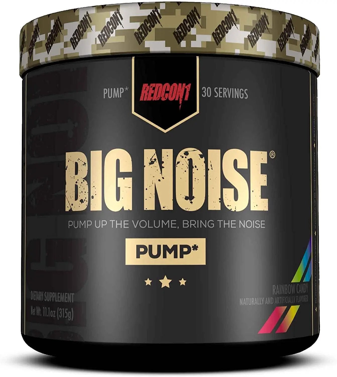 REDCON1 Total War Preworkout (Blue Lemonade) & Big Noise Non-Stim Preworkout Powder (Rainbow Candy) Stack - Pre Workout Duo for Energy, Focus & Endurance (2 Products, 30 Servings Each)