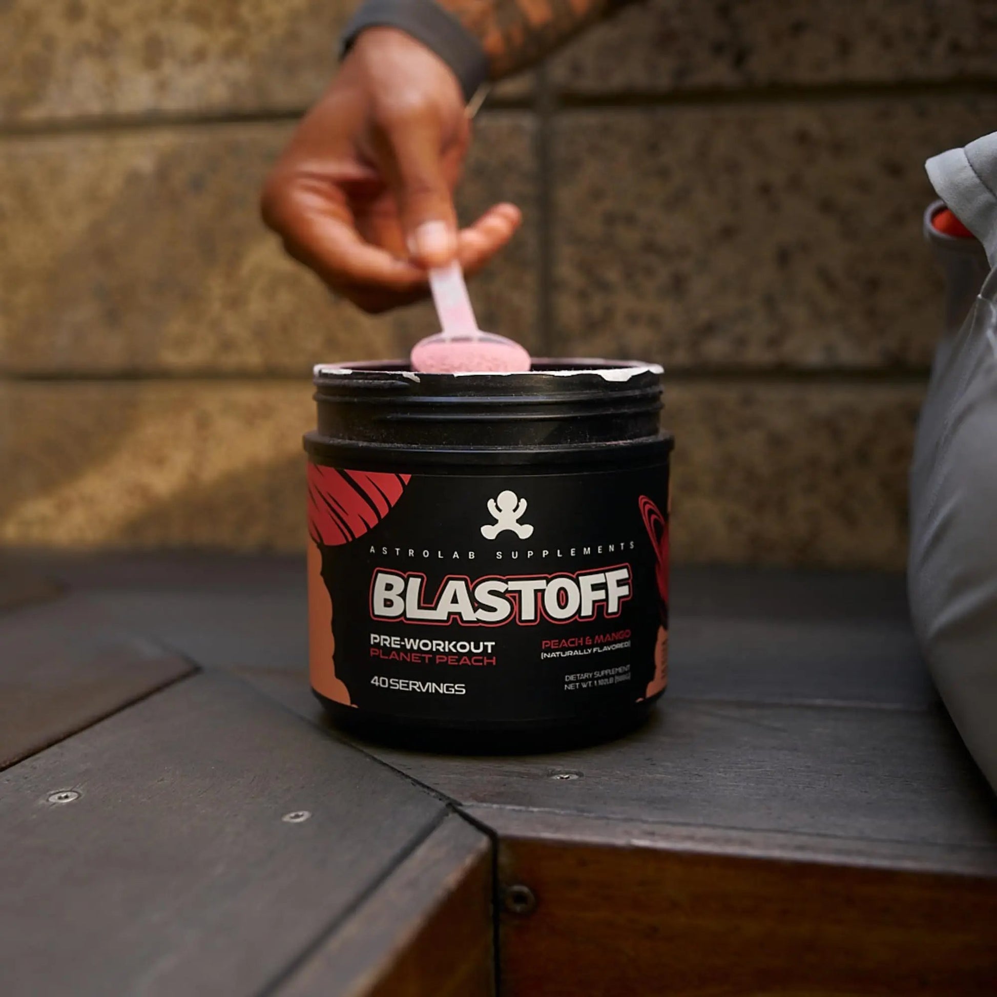 BLASTOFF Pre-Workout Powder - Organic Beet Root Powder with Natural Peach Mango Flavor, Best preworkout for Men & Women, Creatine, and Energizing Caffeine, Naturally Flavored and Sweetened