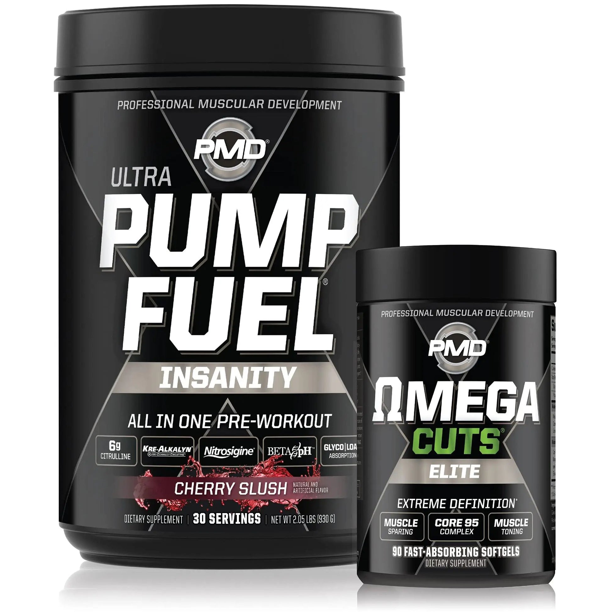 PMD Sports Ultra Pump Fuel Insanity - Pre Workout – Cherry Slush (30 Servings)