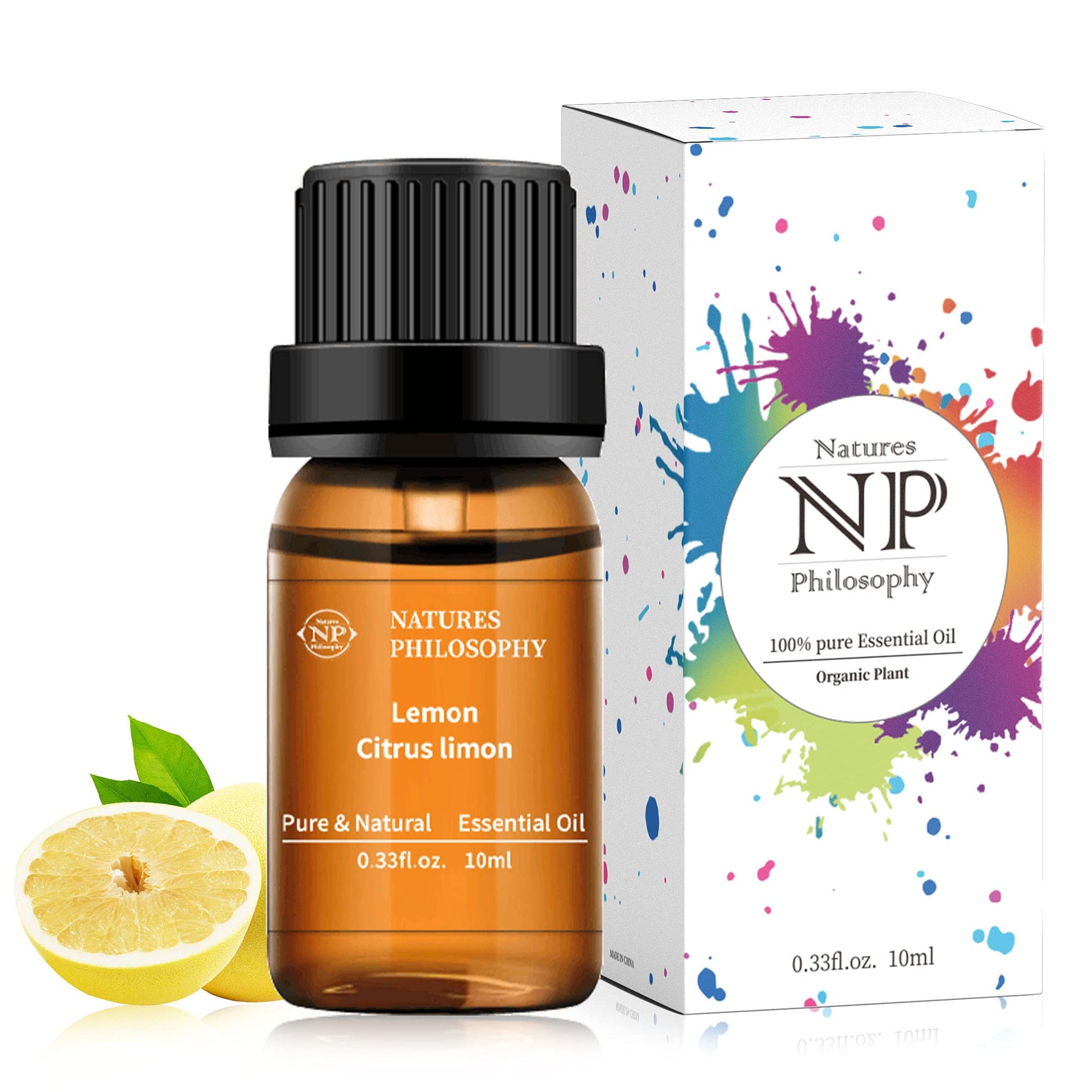 Lemon Essential Oil,100% Pure Organic Essential Oils for Aromatherapy, Diffuser, Massage, Soap Making NP NATURES PHILOSOPHY