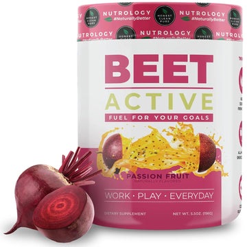 Nutrology Beet Active, Natural Pre-Workout Powder, Supports Energy, Endurance & Nitric