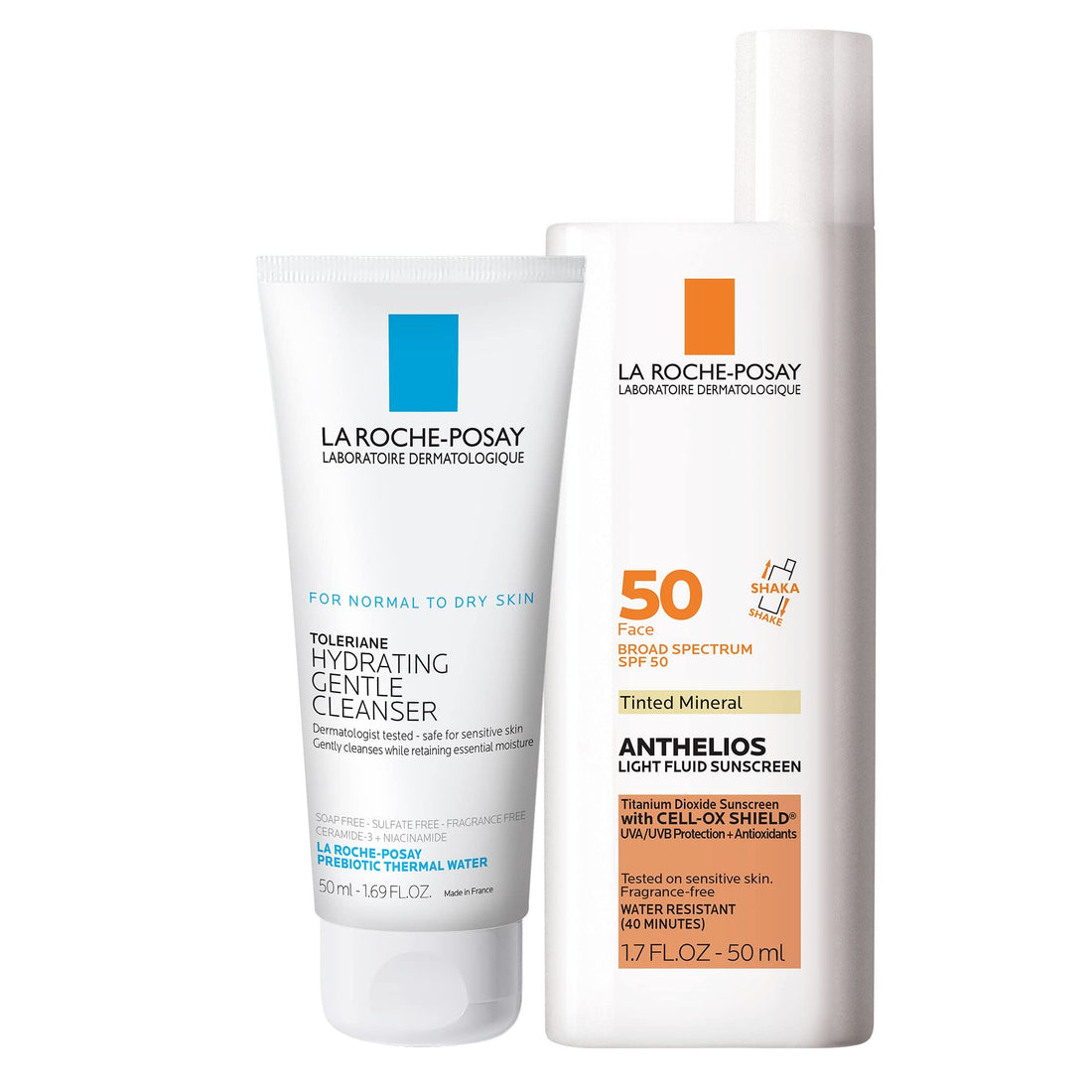 La Roche-Posay Anthelios Tinted SPF 50 Sunscreen & Toleriane Gentle La Roche-Posay
