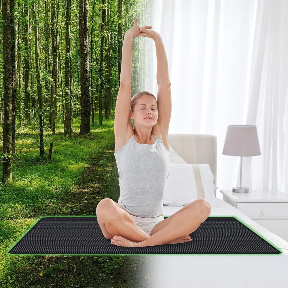 LDDJIOD Grounding Mat for Bed with 2 Grounding Cords, Conductive Grounding Sheet LDDJIOD