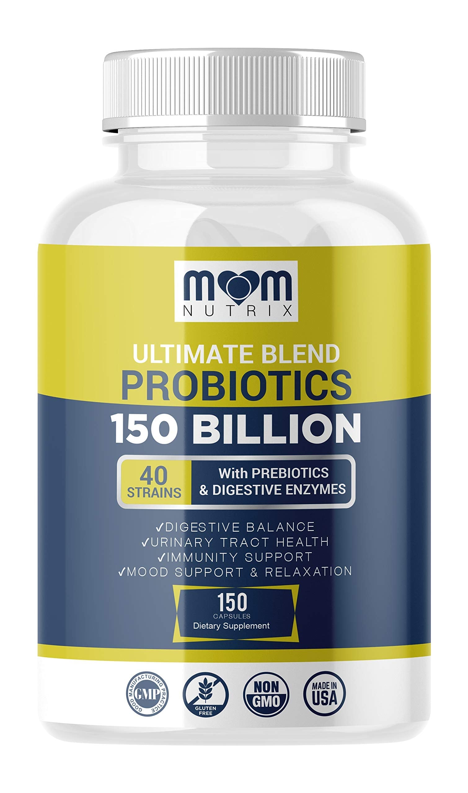 Probiotics 150 Billion CFU - 40 Strain Probiotics for Women, Probiotics for Men and Adults
