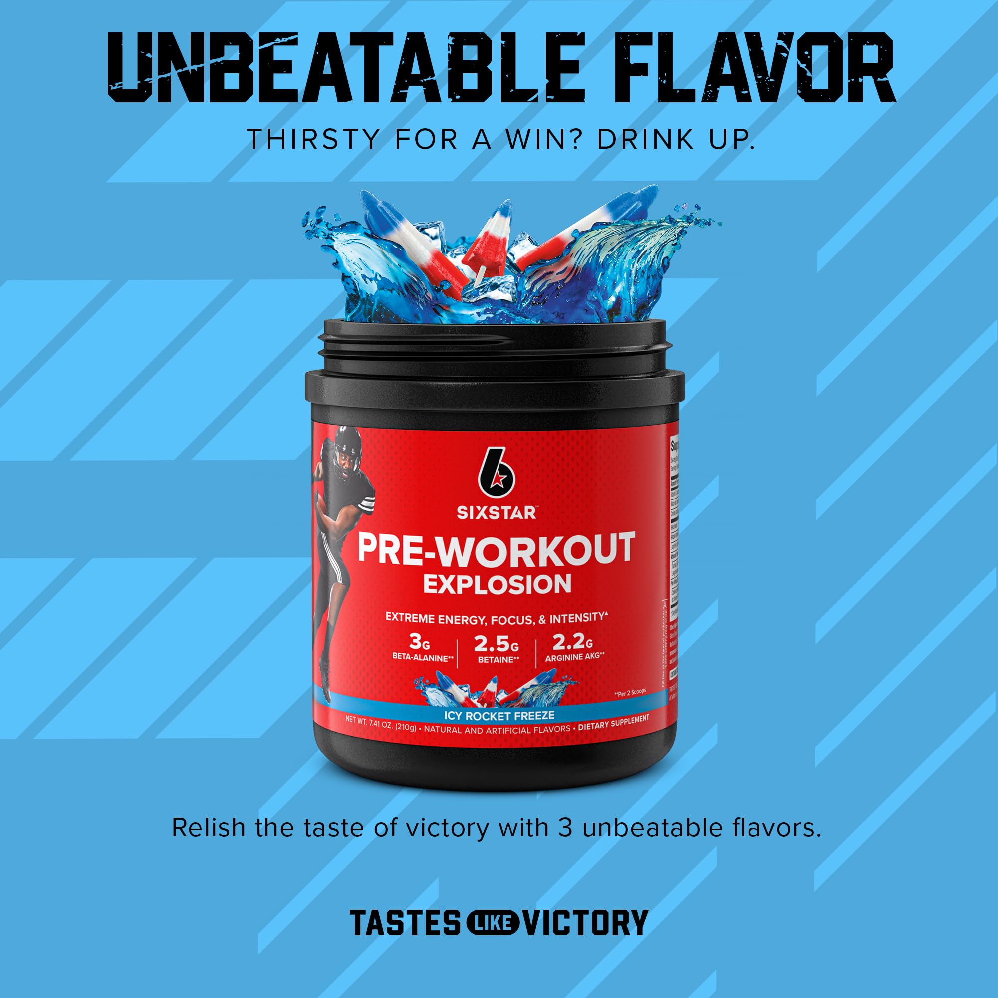 Six Star Pre Workout PreWorkout Explosion | Pre Workout Powder for Men & Women Six Star