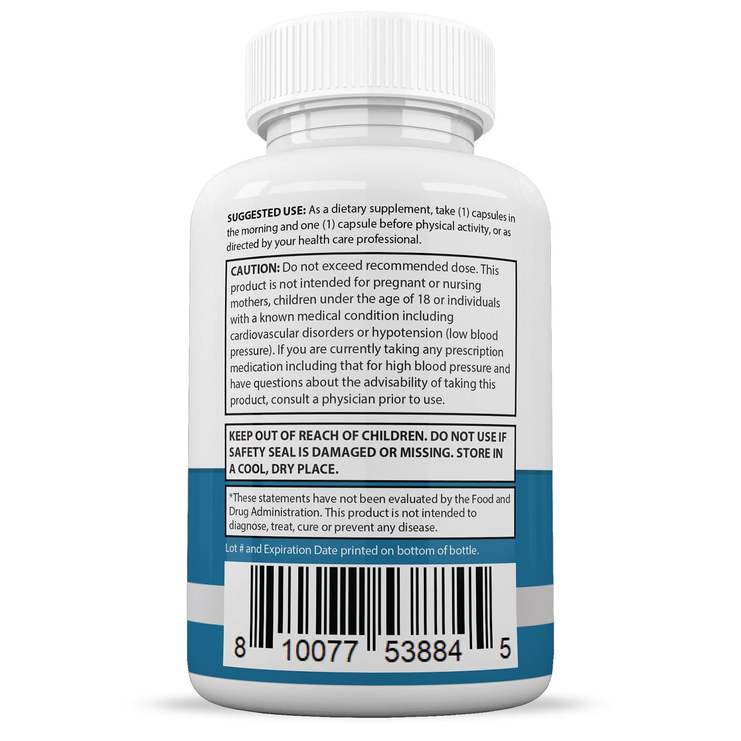Justified Laboratories (5 Pack) Glucotrust Max 1295MG Formula Supplement Pills 300 cap Justified Laboratories