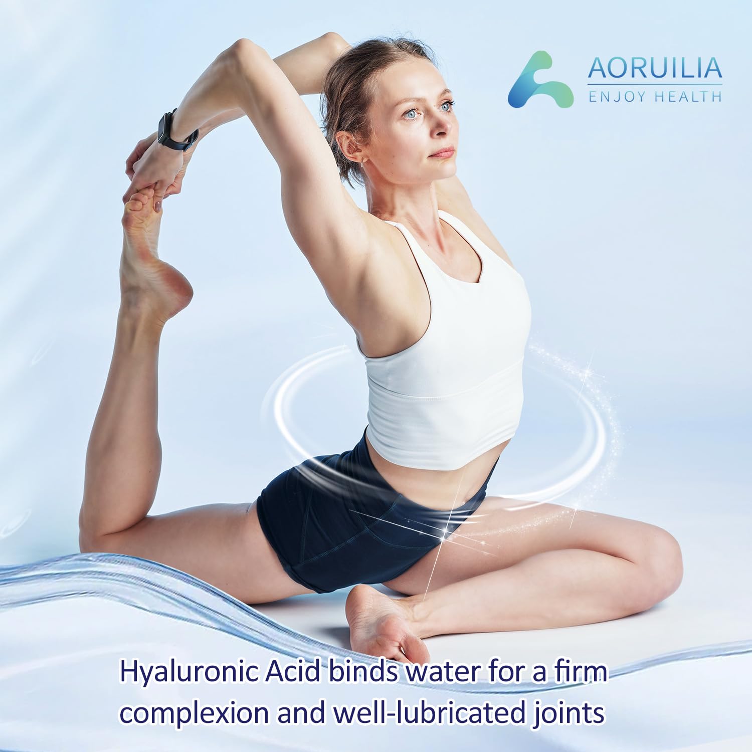 Marine Collagen Supplements for Women Men 2000mg 120 Capsules Hyaluronic Acid, Vitamin C, Vitamin E, & Ashwagandha Aoruilia