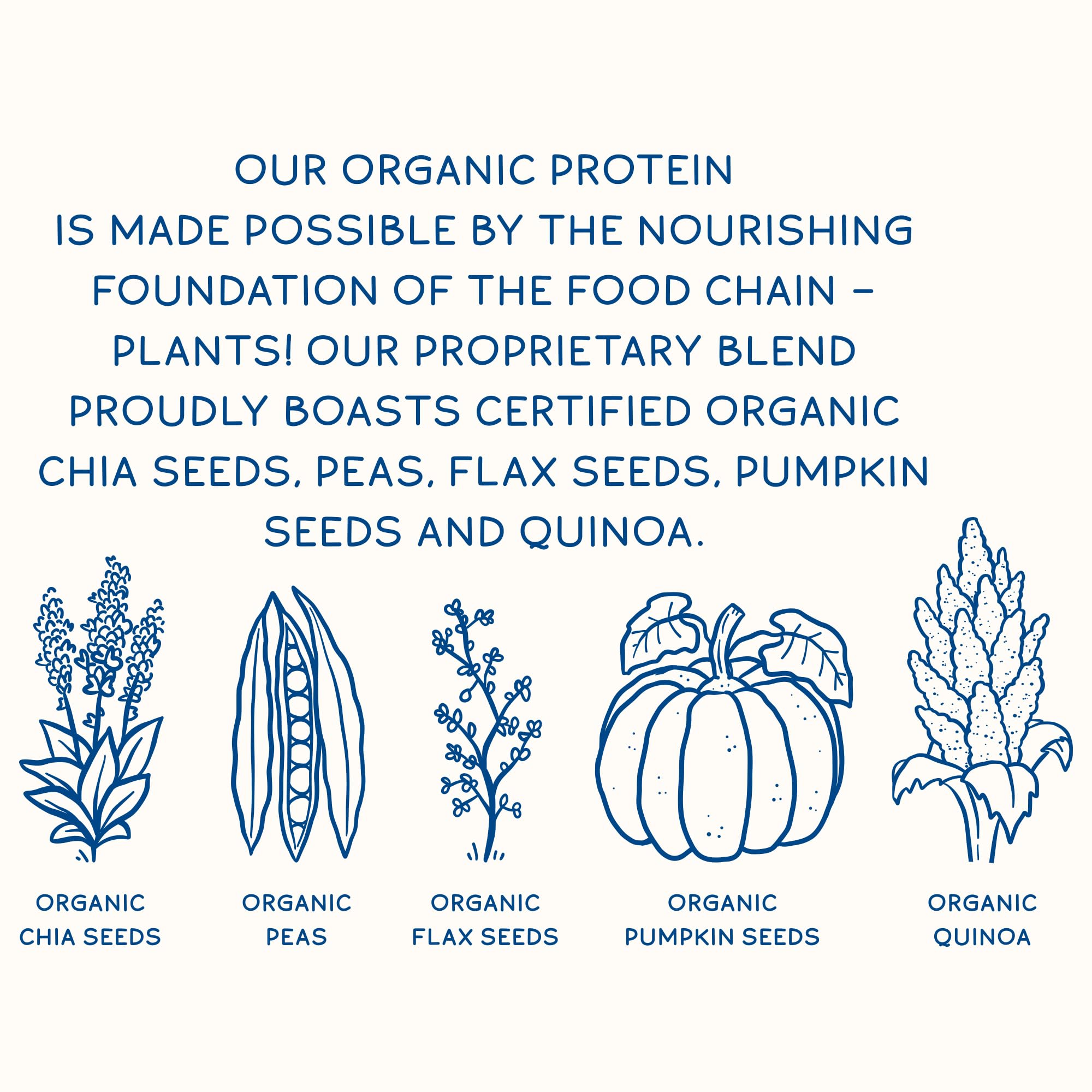 KOS Plant Based Protein Powder, Blueberry Muffin - Organic Pea Protein Superfood KOS