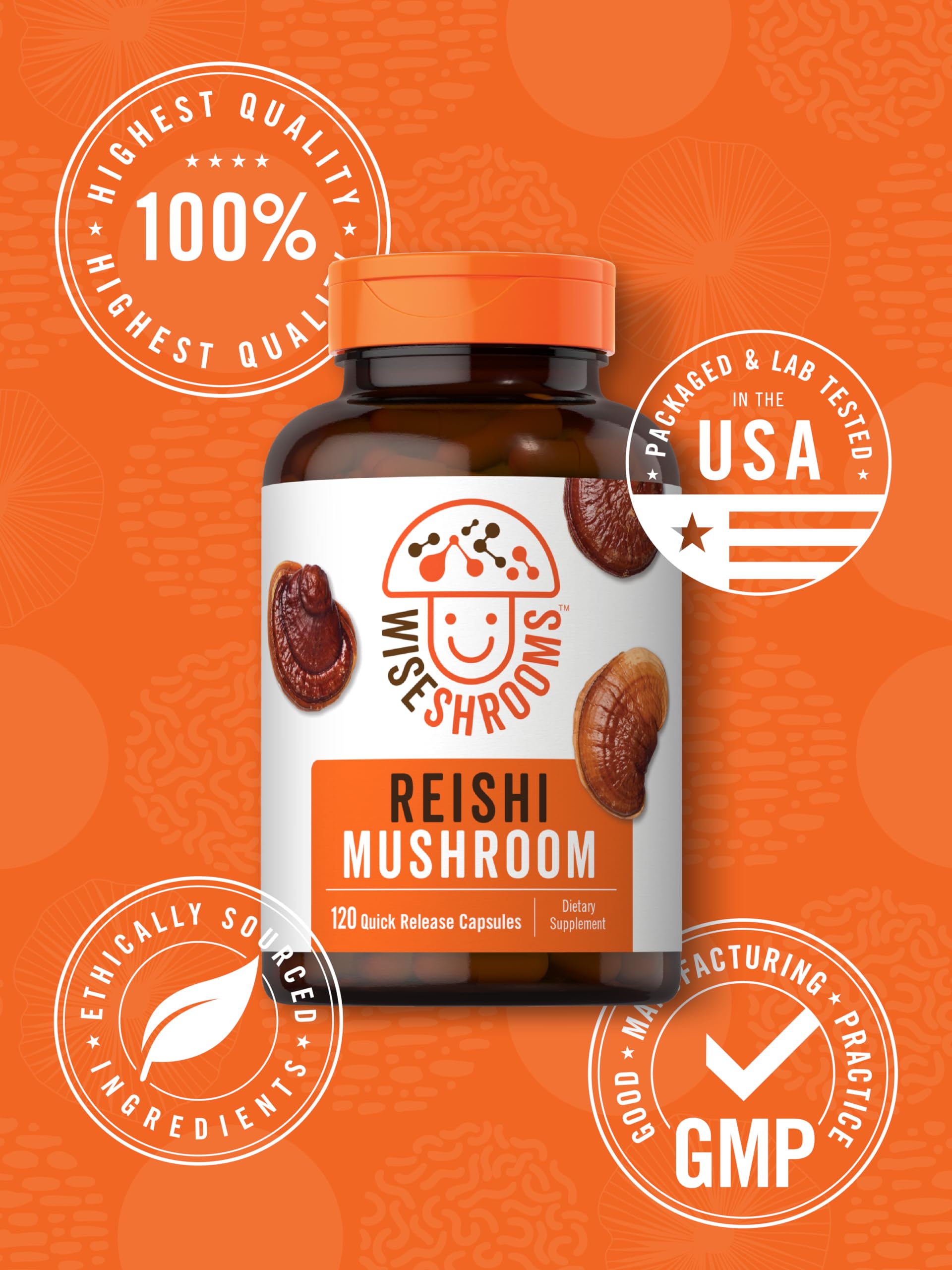 Carlyle Reishi Mushroom Capsules 5000 mg |120 Count | Non-GMO and Gluten Free Extract Carlyle