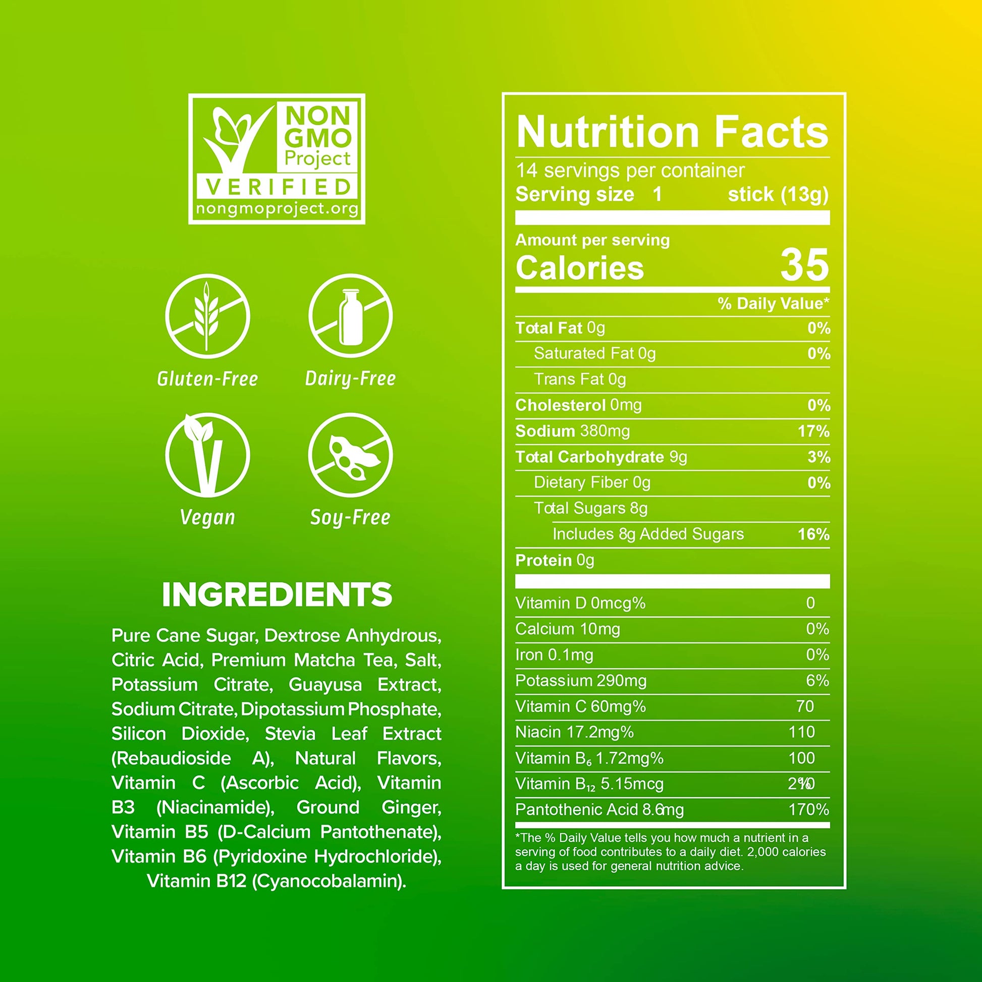 Liquid I.V. Hydration + Energy Multiplier - Lemon Ginger - Hydration Powder Packets Liquid I.V.