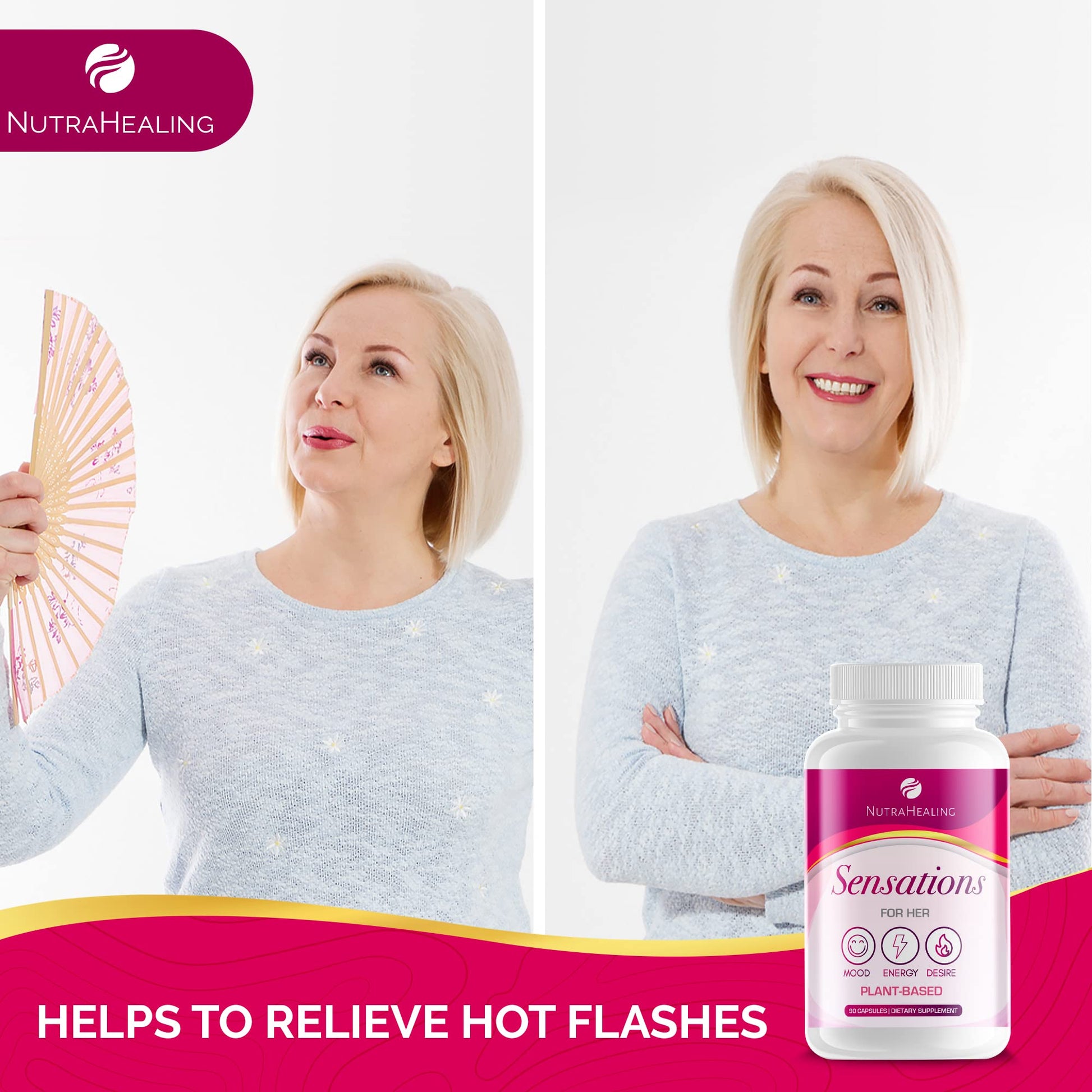 Sensations - Hormone Balance for Women | Mood, Energy & Libido Booster | Natural Plant-Based NUTRAHEALING