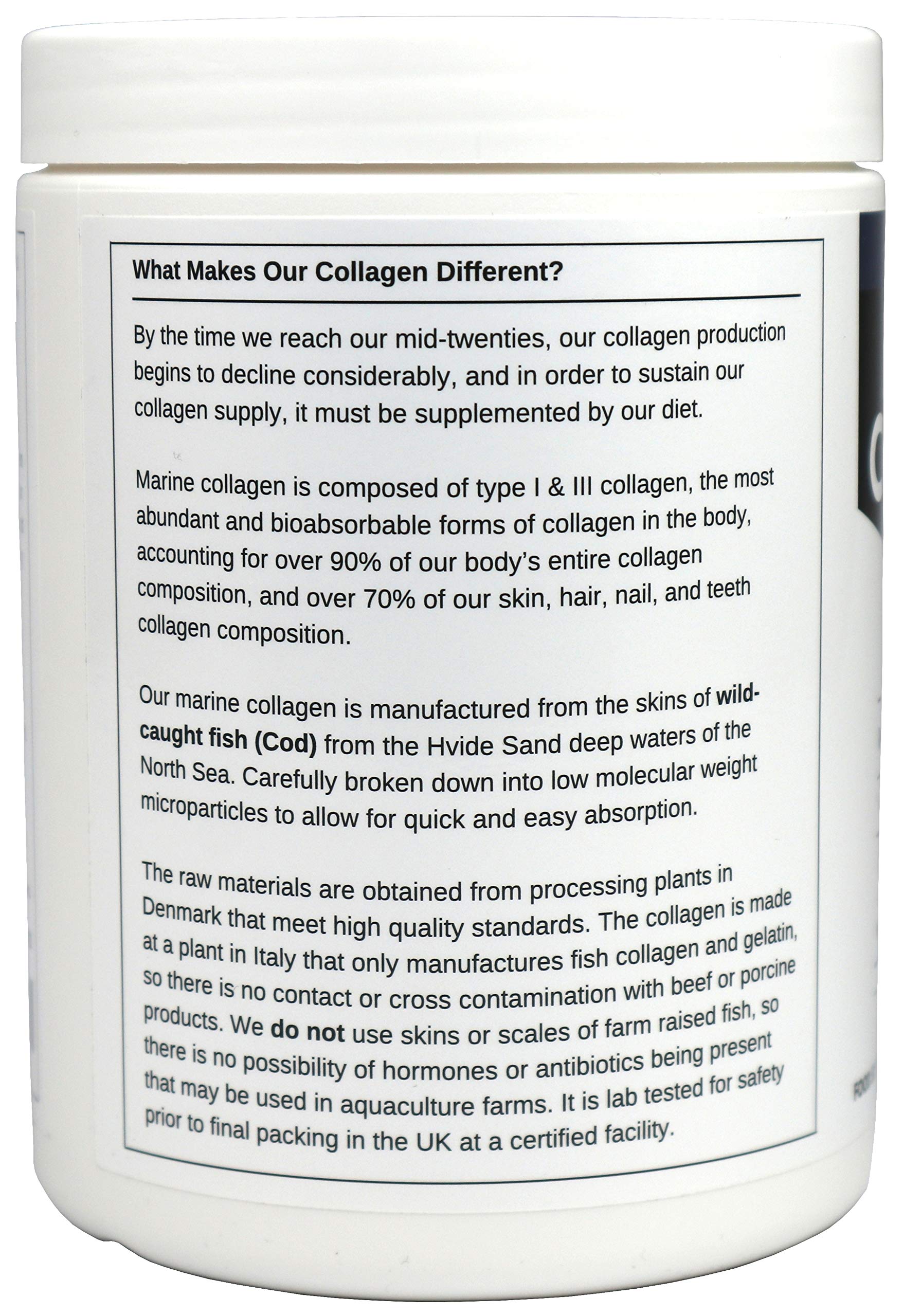 Marine Collagen Peptides (400g) | Hydrolysed from Wild Caught North SEA Cod Miracle Greens