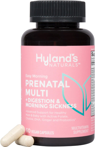 Hyland's Naturals Easy Morning Prenatal Multivitamin + Digestive Health & Morning Sickness Relief