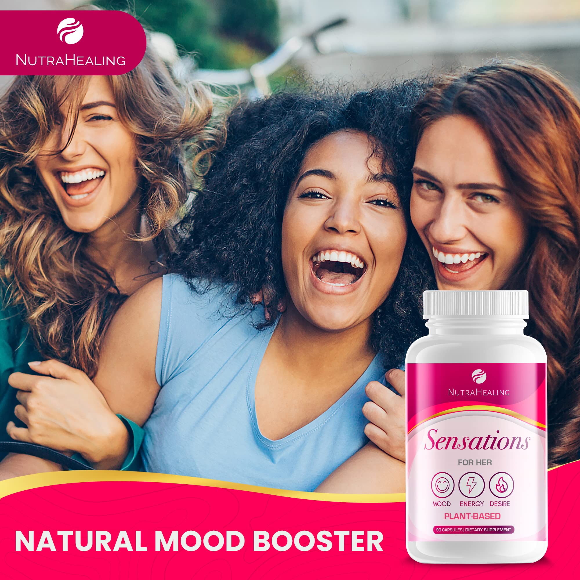 Sensations - Hormone Balance for Women | Mood, Energy & Libido Booster | Natural Plant-Based NUTRAHEALING