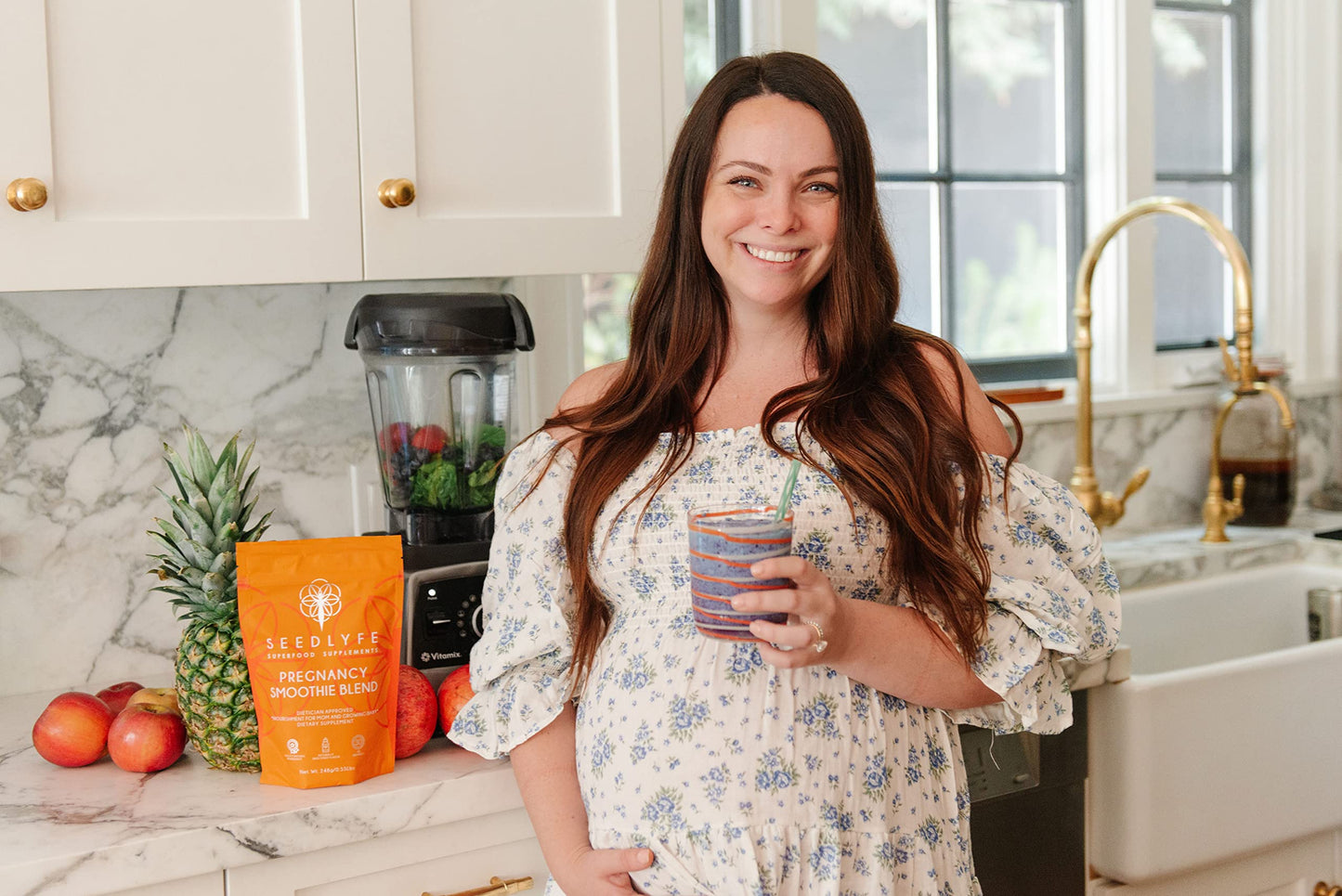 SEEDLYFE Pregnancy Superfood Smoothie Powder | Protein, Veggies, Antioxidants