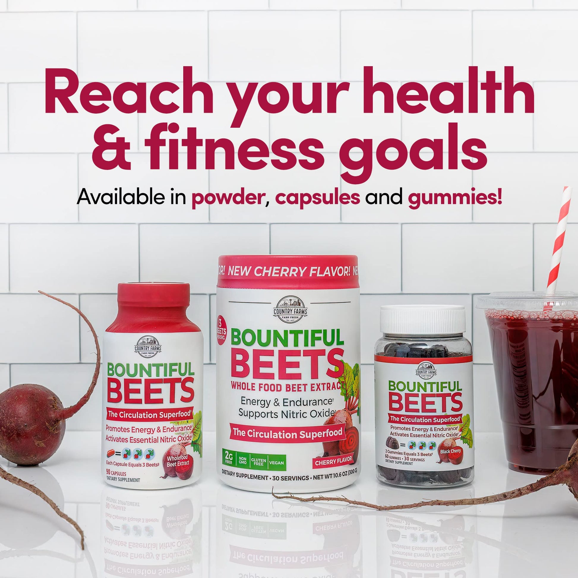COUNTRY FARMS Bountiful Beets, Wholefood Beet Extract Superfood, Helps Support Healthy COUNTRY FARMS