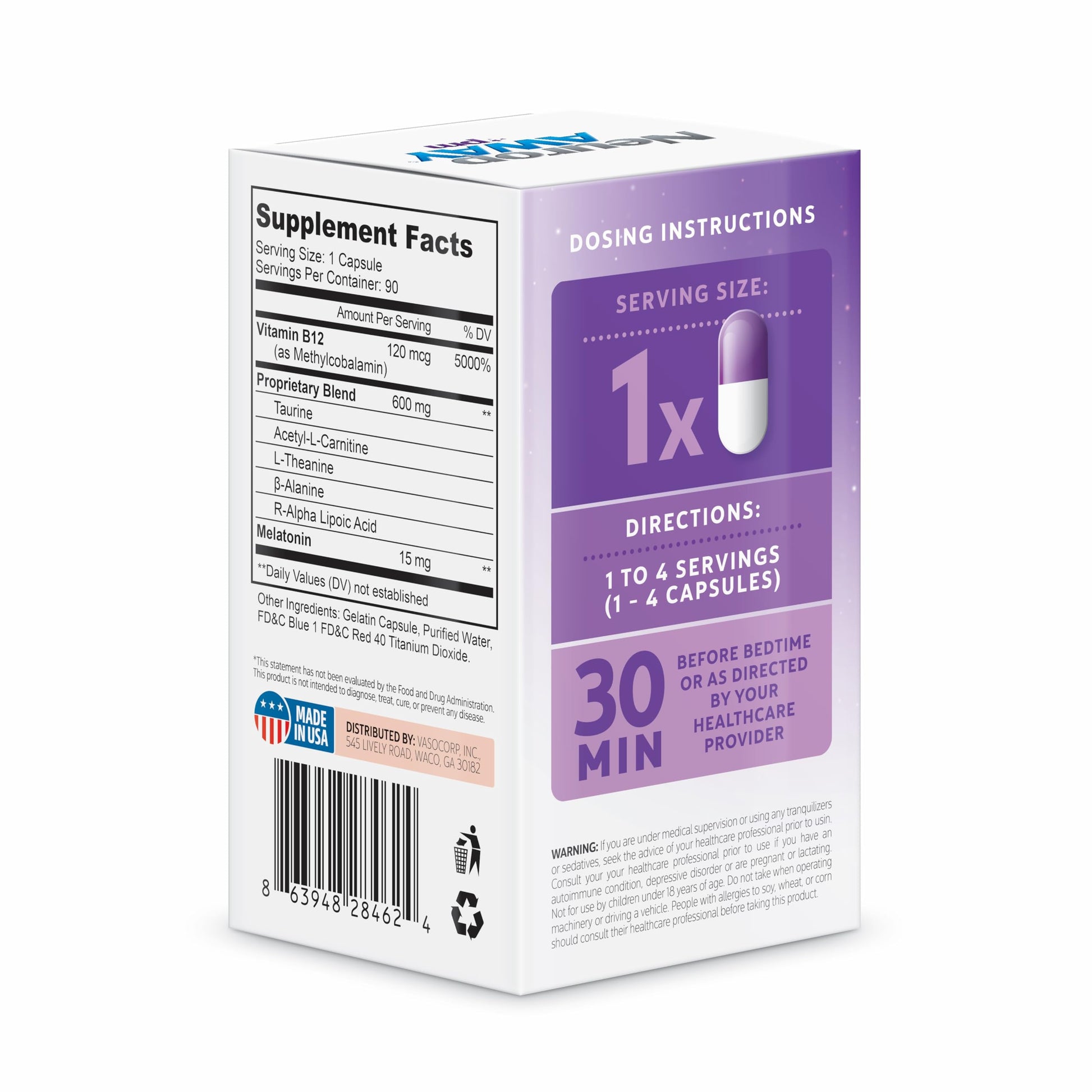 NeuropAWAY Nerve Support PM | 90 Capsules NeuropAWAY