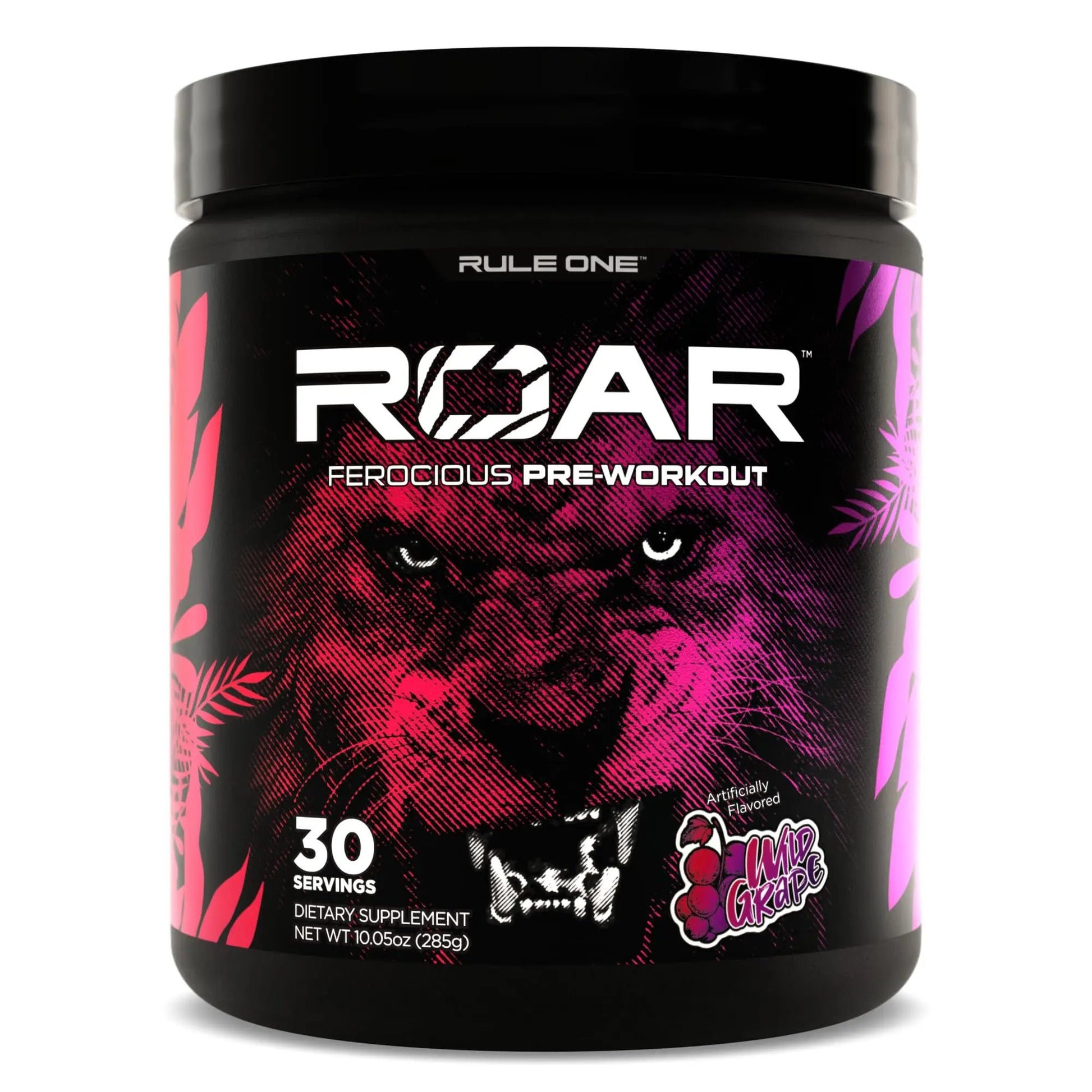 Rule 1 R1 Roar, Wild Grape - 10.05 oz - Pre-Workout Powder - with Creatine, Beta-Alanine