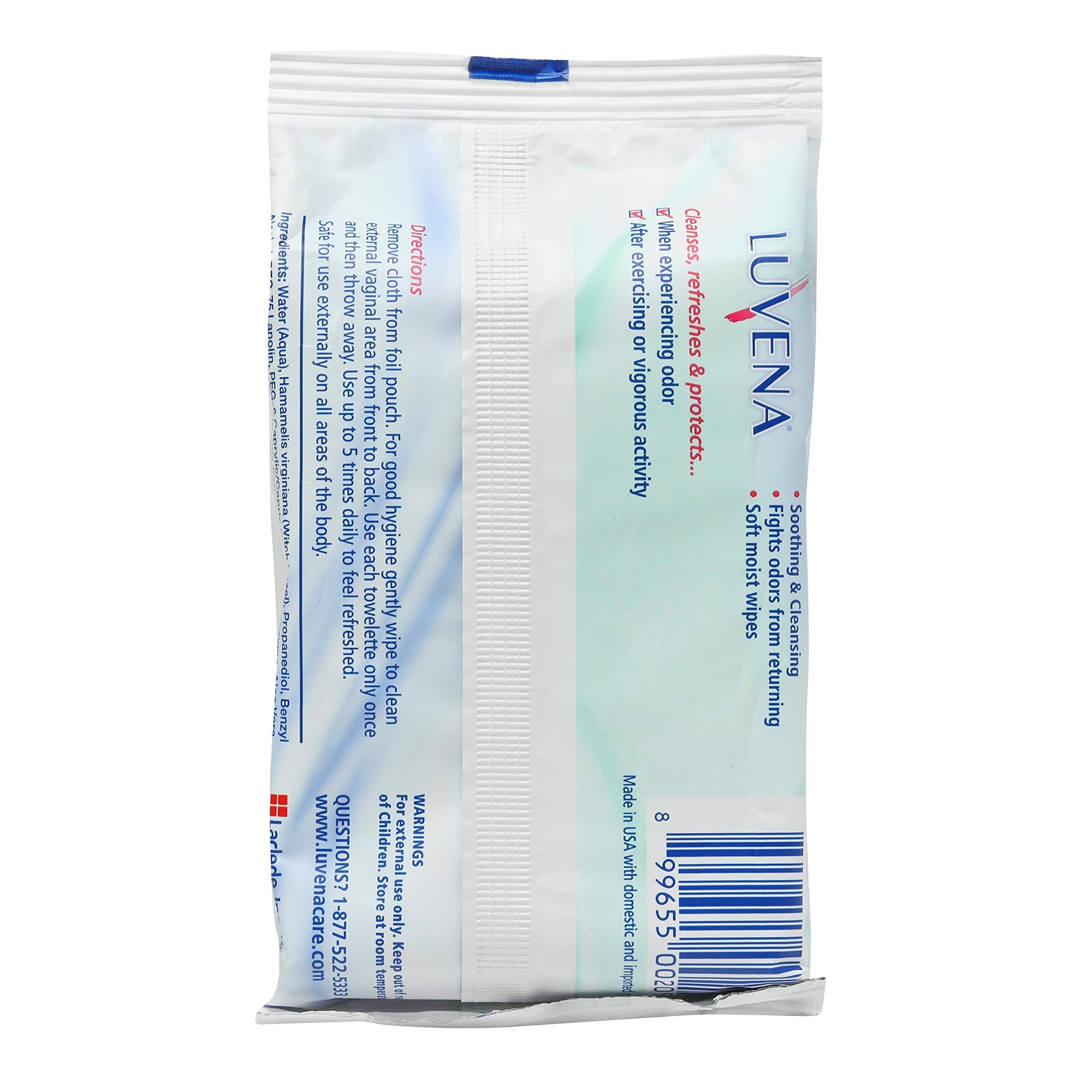 Luvena Feminine Wipes - Soft Wet Wipes for Women - Refresh & Resist Odor - Gynecologist Tested