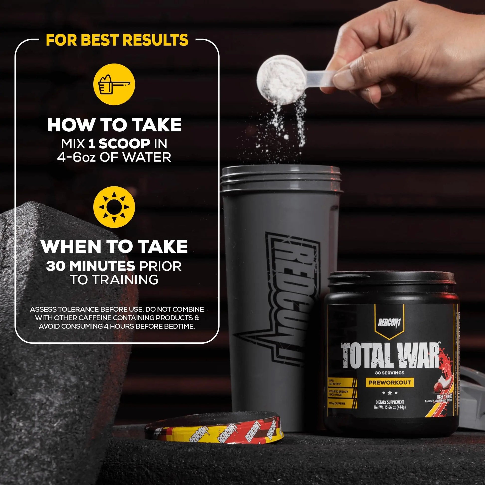REDCON1 Total War Pre Workout Powder, Kiwi Lime - Beta Alanine + Citrulline Malate Keto REDCON1