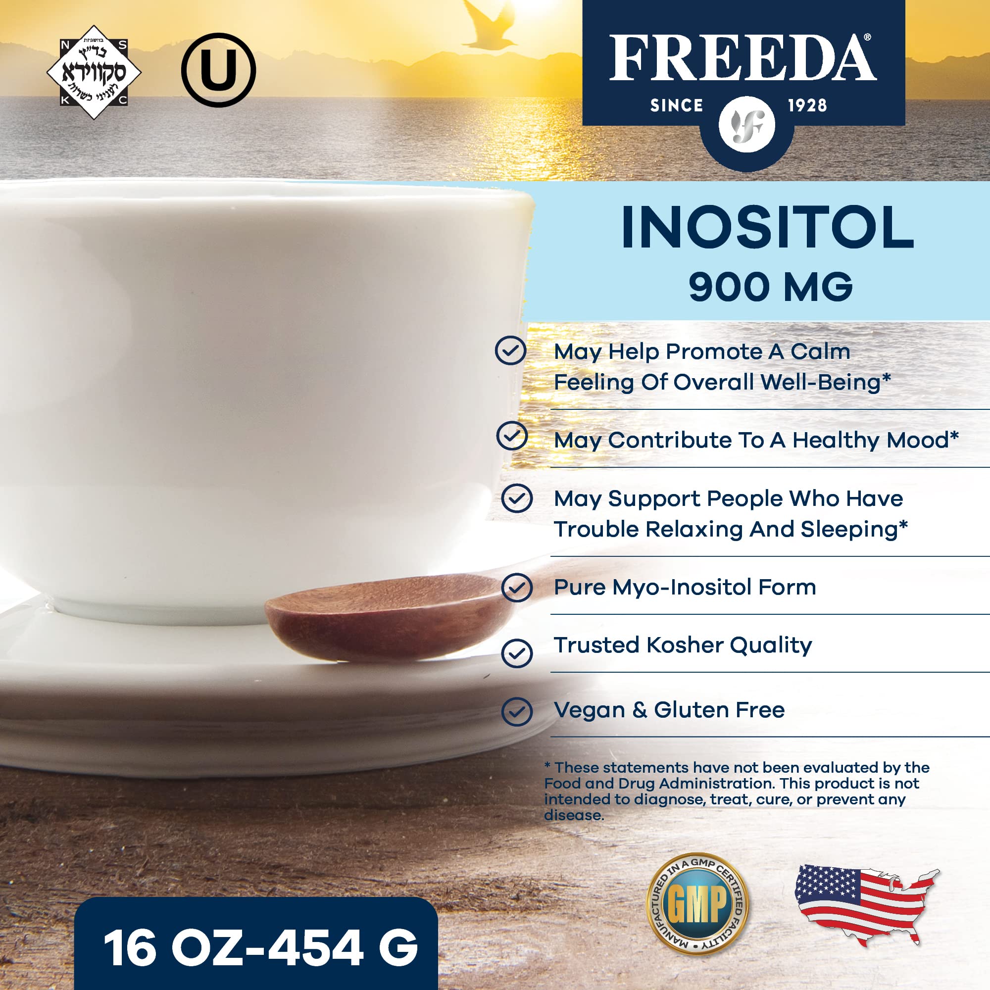 FREEDA Inositol Powder from Myo-Inositol - Hormone Balance for Women - PCOS Supple FREEDA